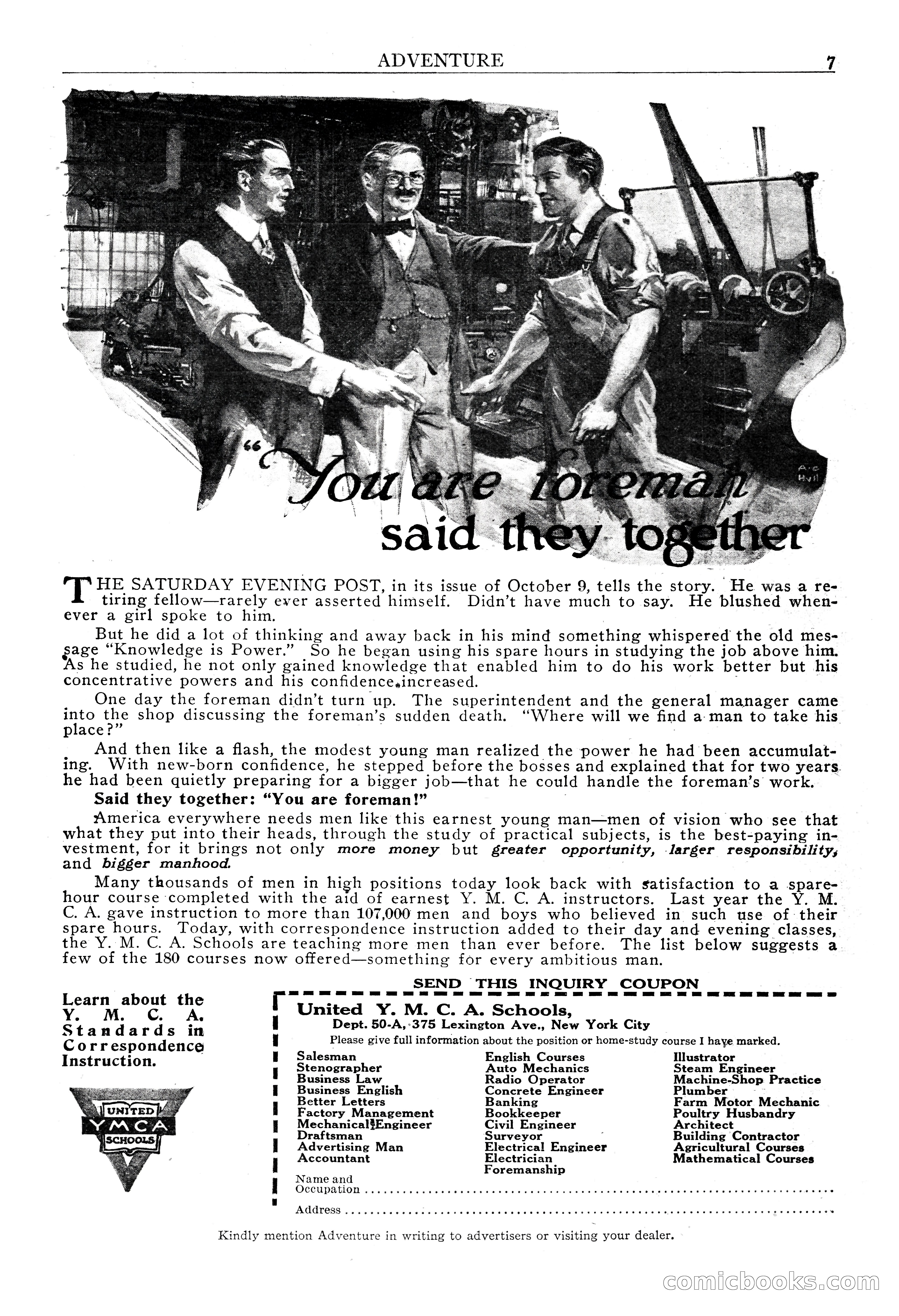Adventure Magazine, May 3, 1921 — page 9 of 204
