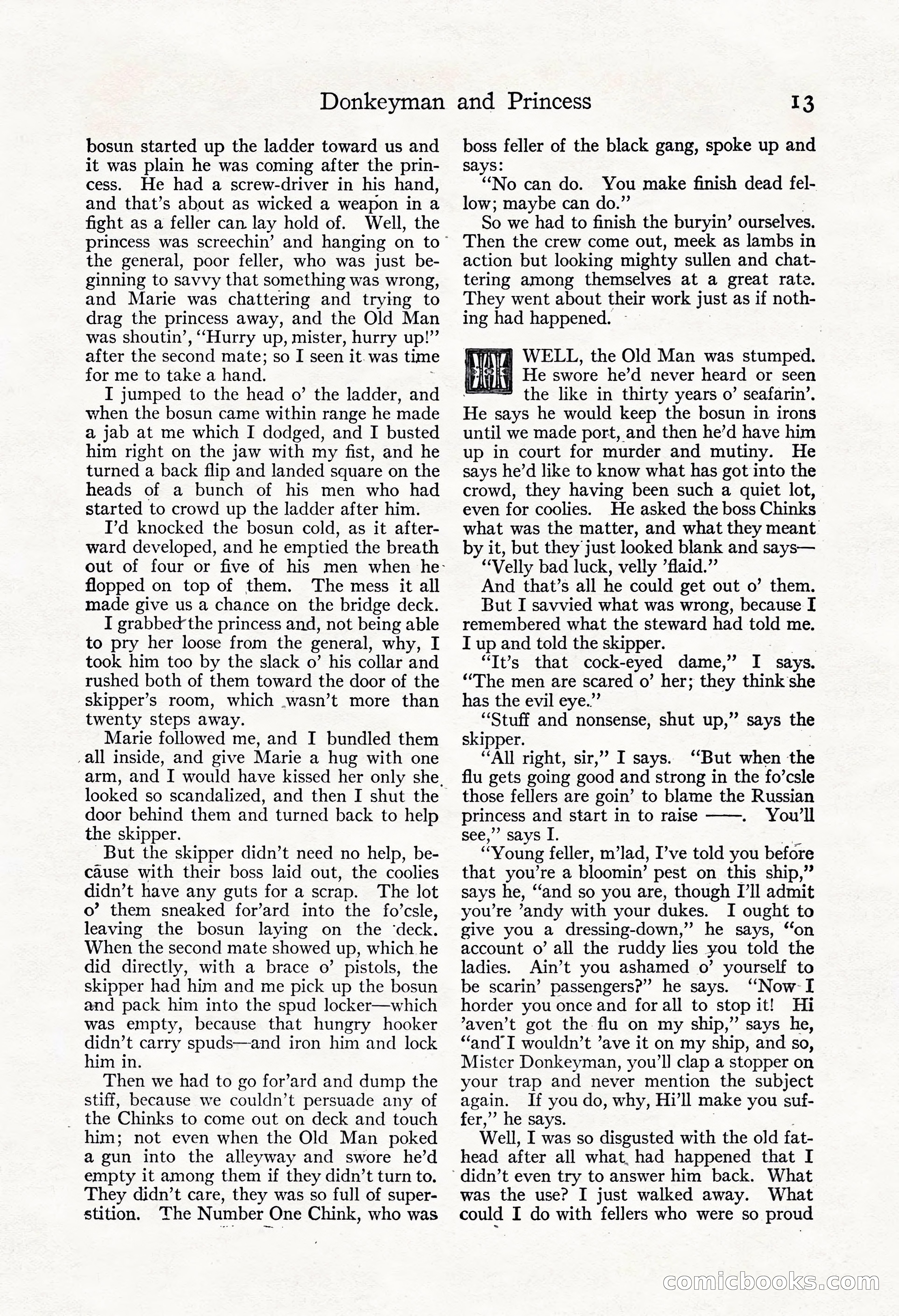 Adventure Magazine, May 3, 1921 — page 23 of 204