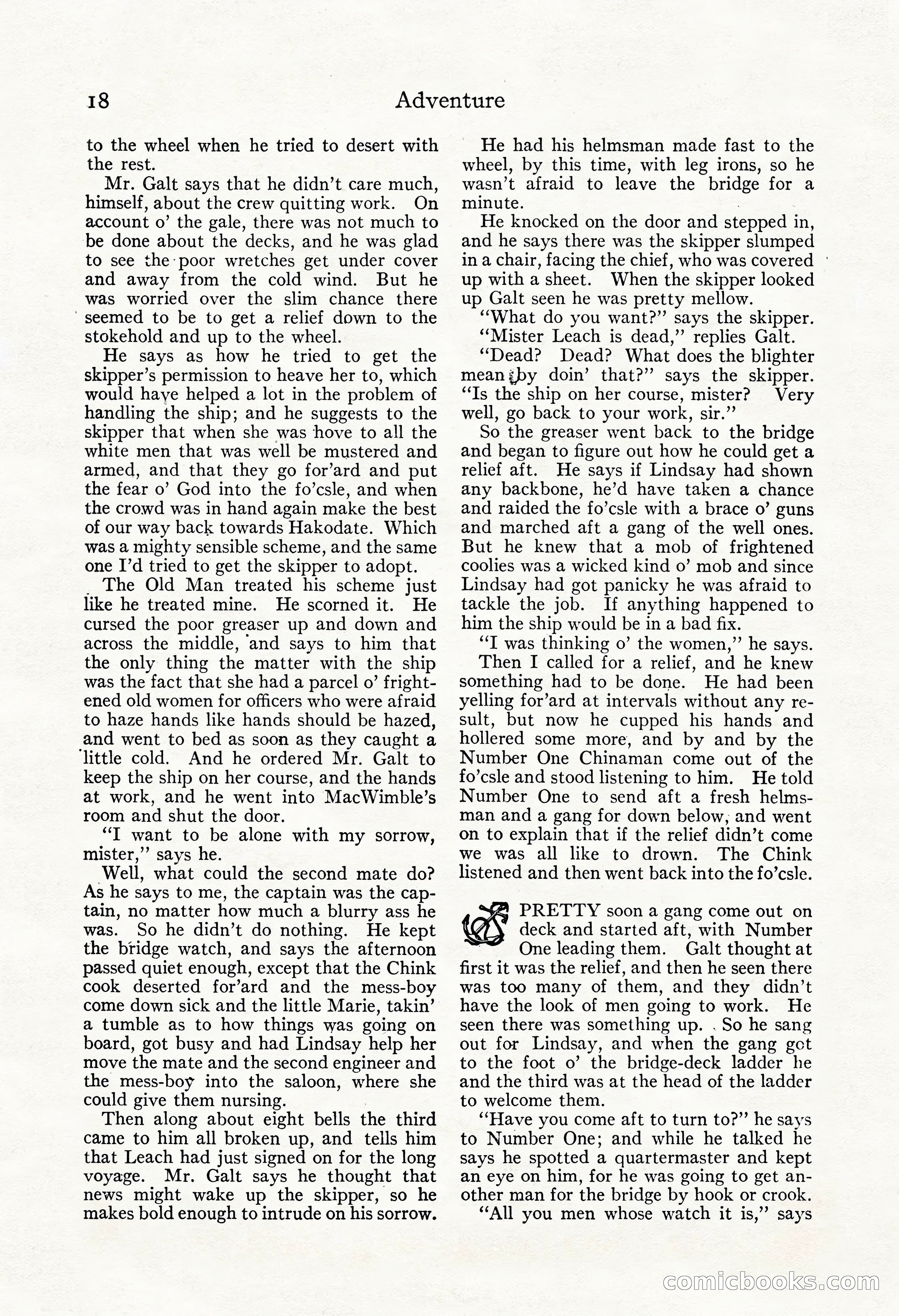 Adventure Magazine, May 3, 1921 — page 28 of 204