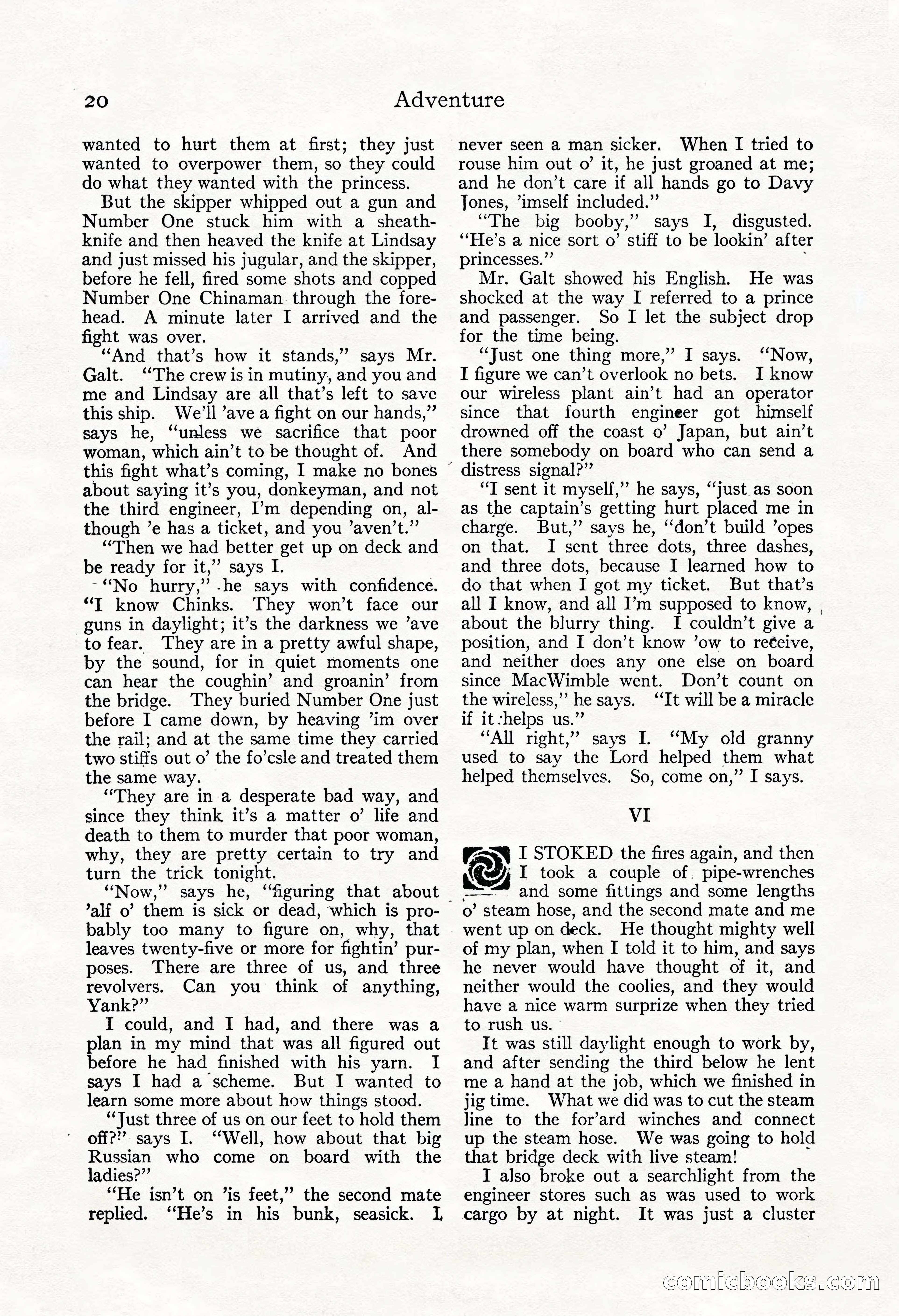 Adventure Magazine, May 3, 1921 — page 30 of 204