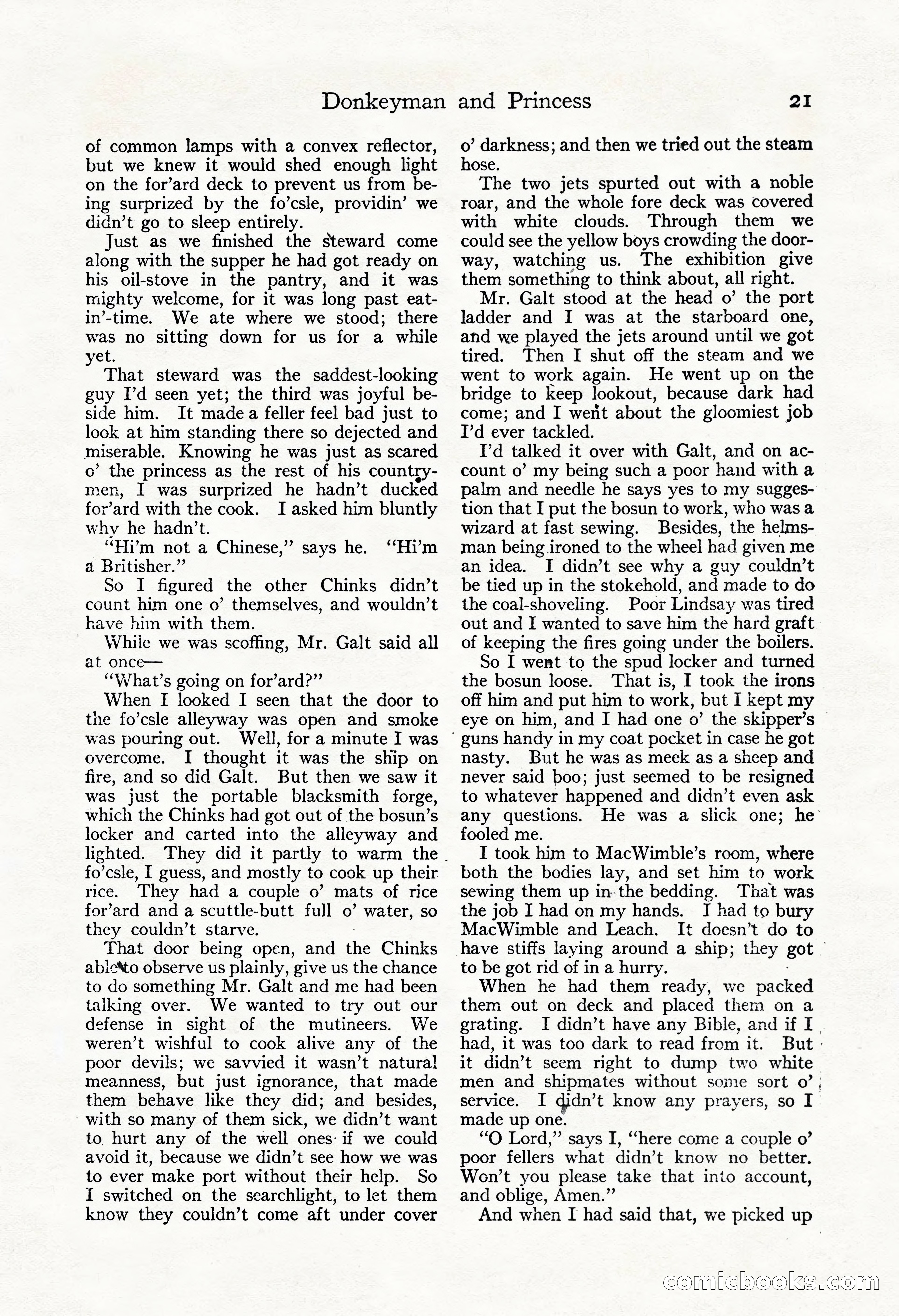 Adventure Magazine, May 3, 1921 — page 31 of 204