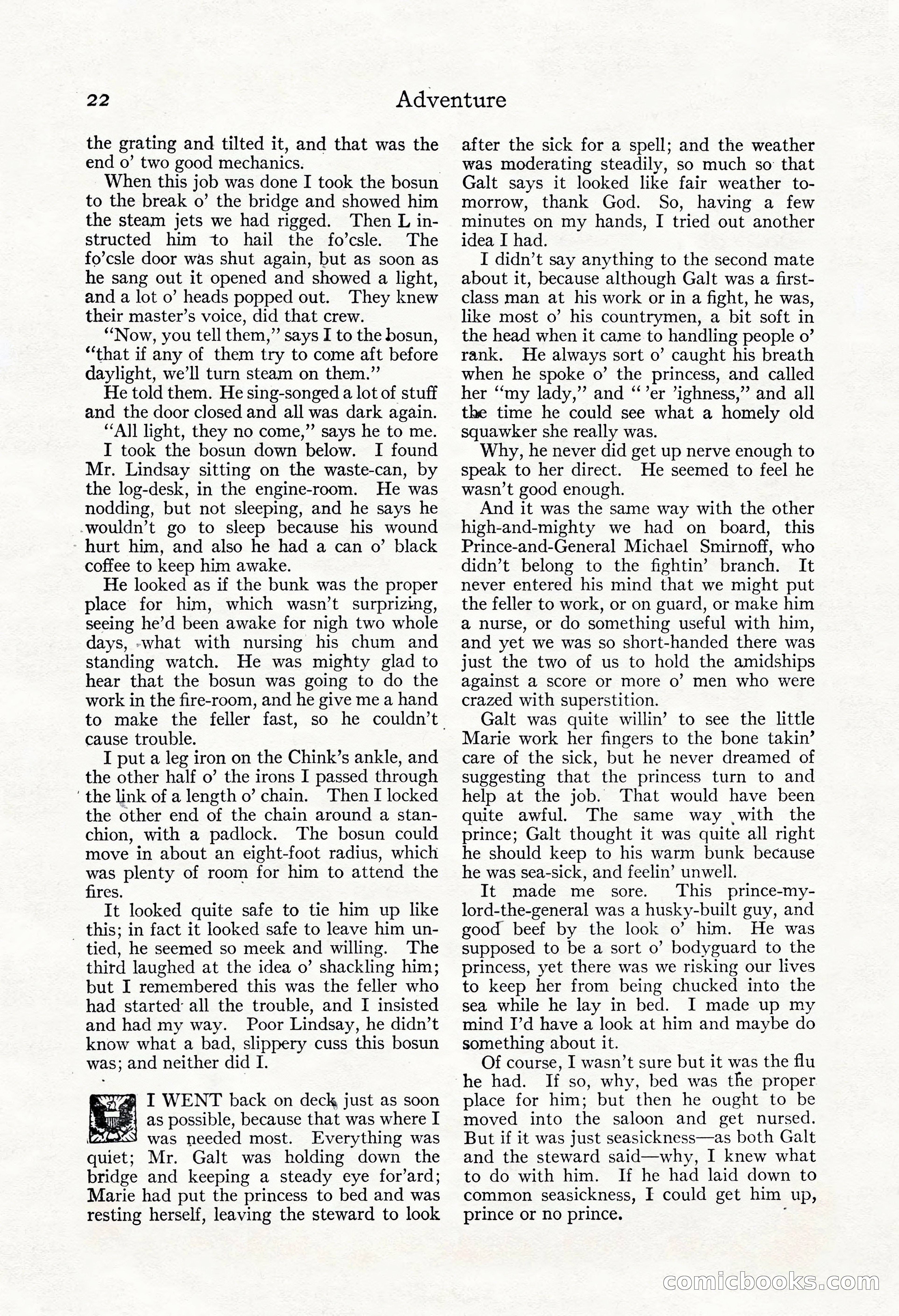 Adventure Magazine, May 3, 1921 — page 32 of 204