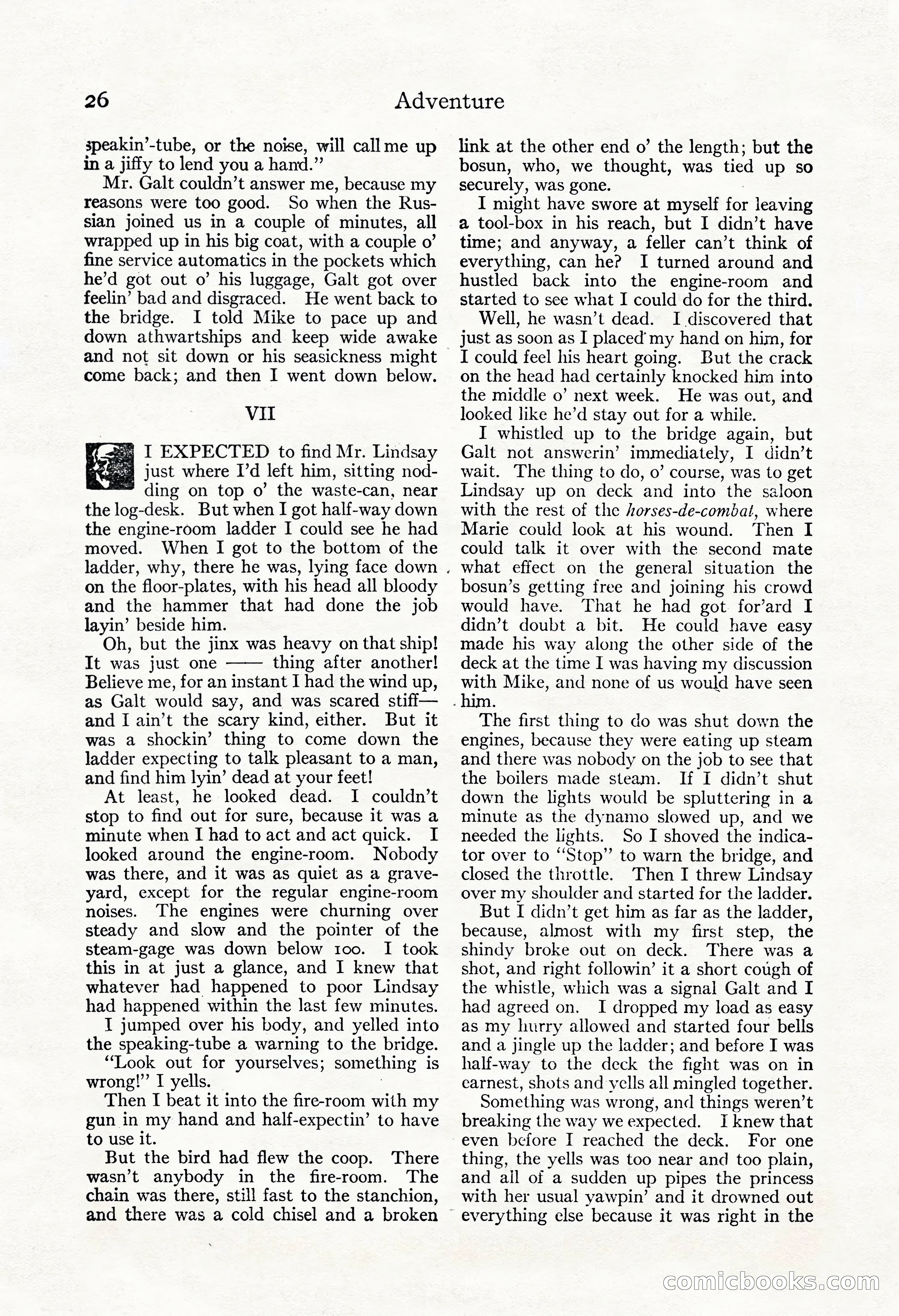 Adventure Magazine, May 3, 1921 — page 36 of 204