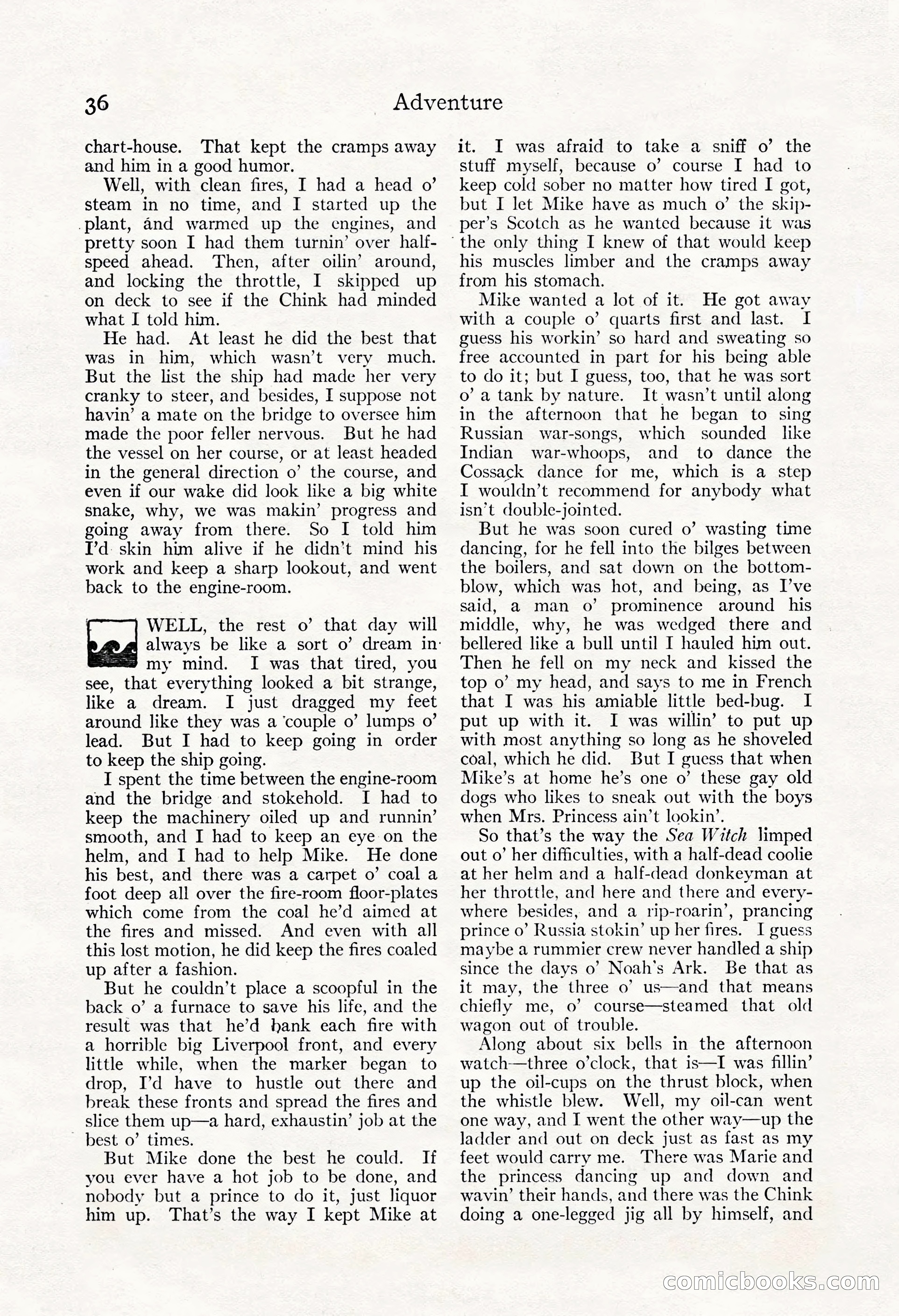 Adventure Magazine, May 3, 1921 — page 46 of 204