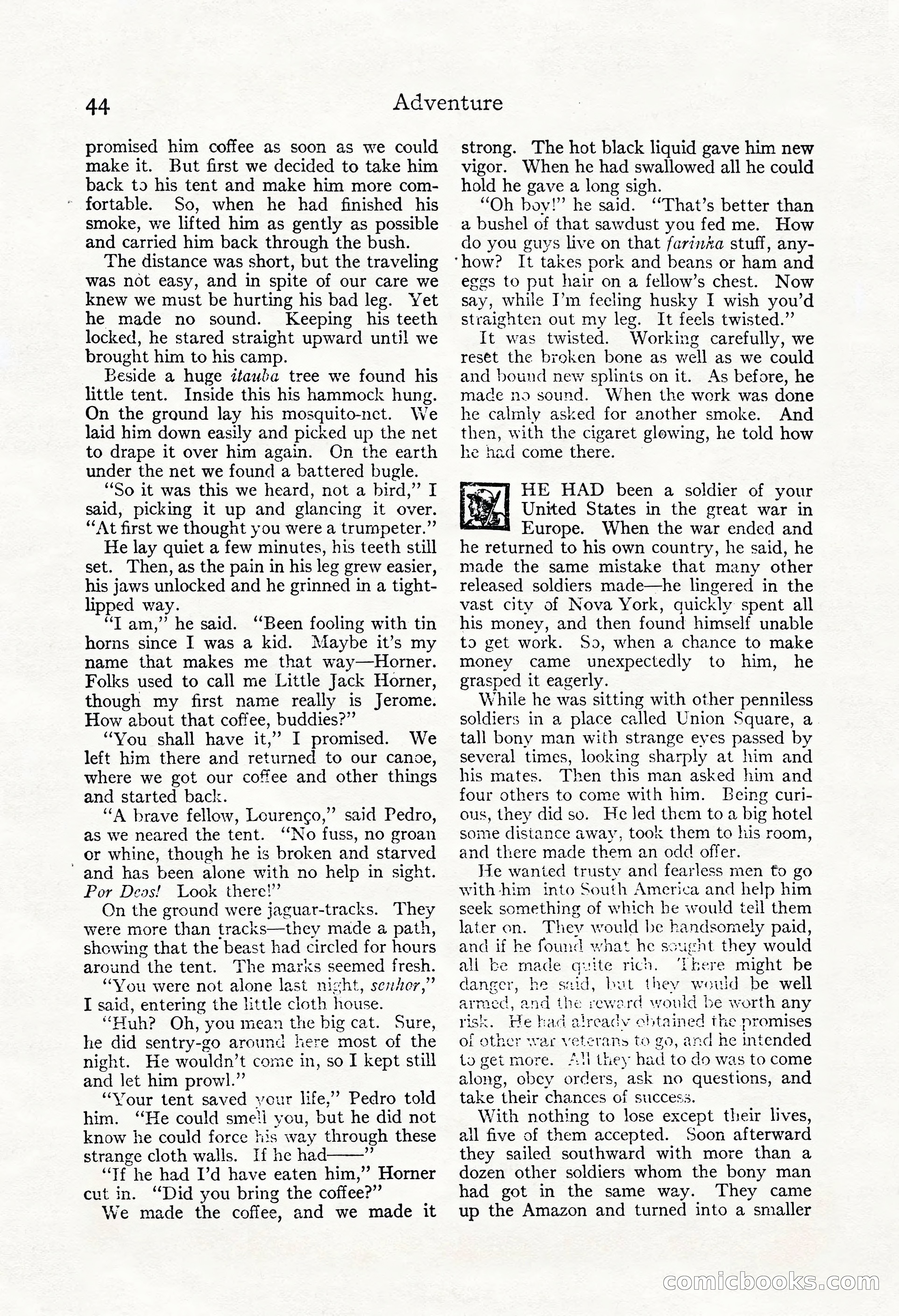 Adventure Magazine, May 3, 1921 — page 54 of 204