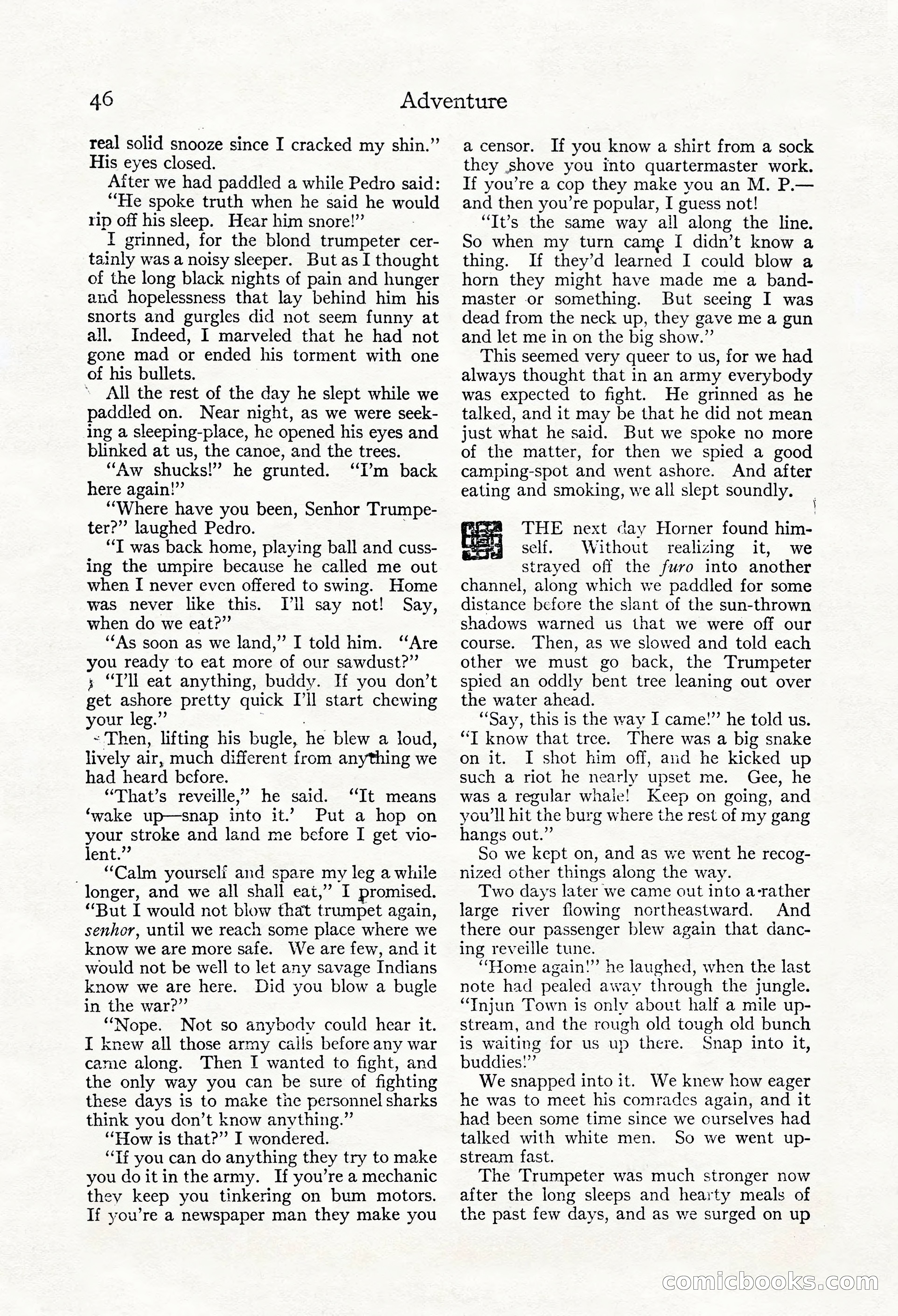 Adventure Magazine, May 3, 1921 — page 56 of 204