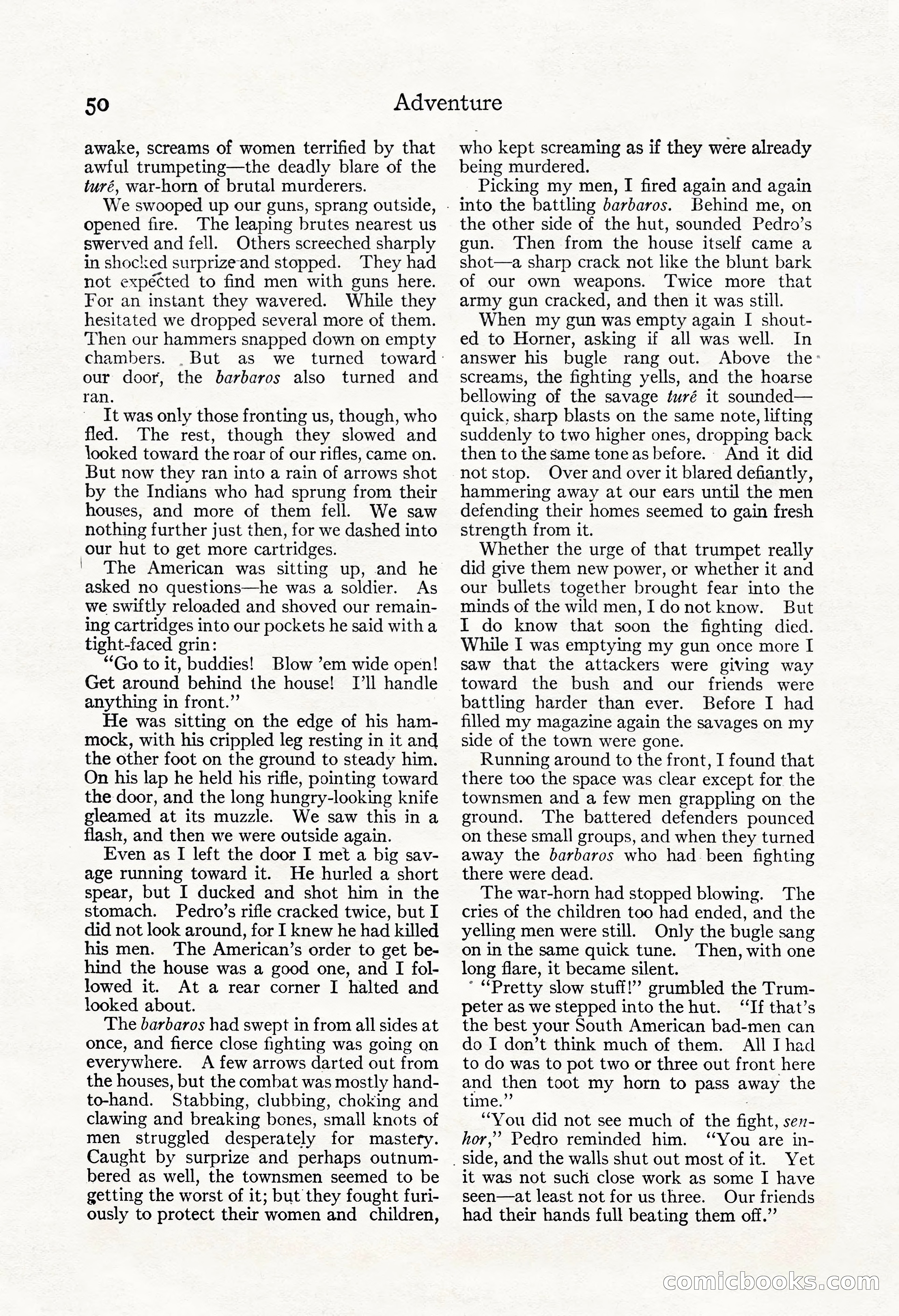 Adventure Magazine, May 3, 1921 — page 60 of 204