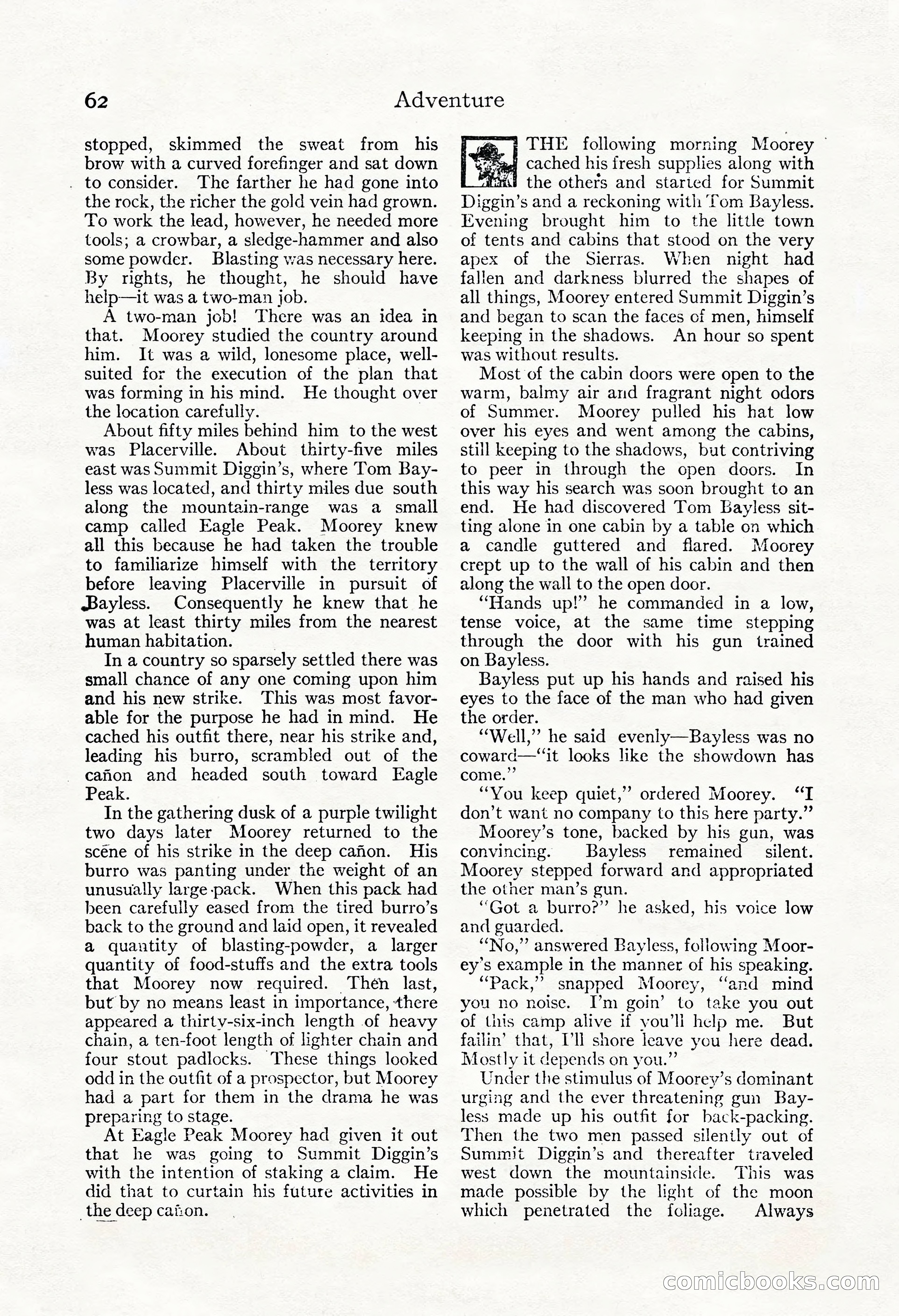 Adventure Magazine, May 3, 1921 — page 72 of 204