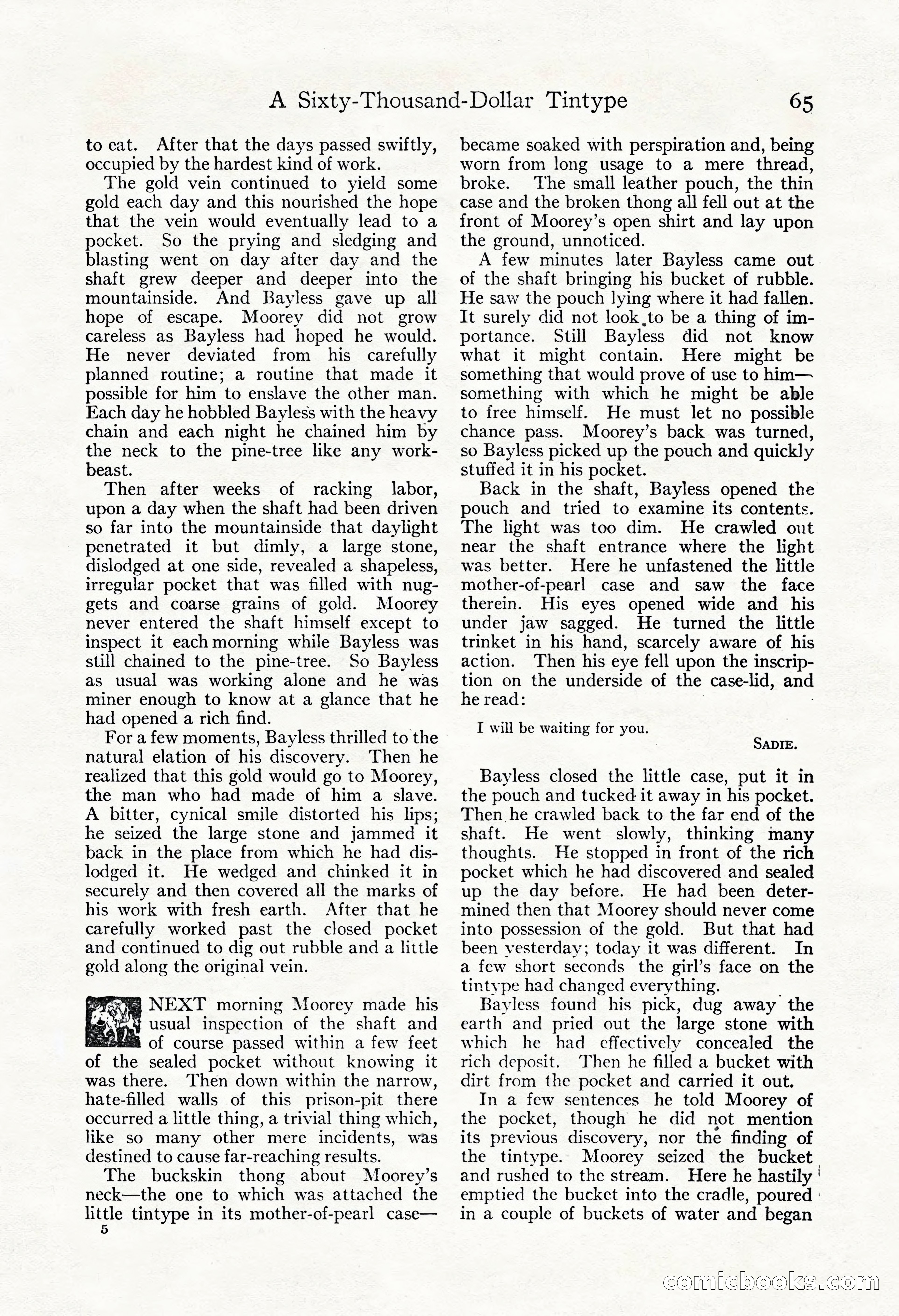 Adventure Magazine, May 3, 1921 — page 75 of 204