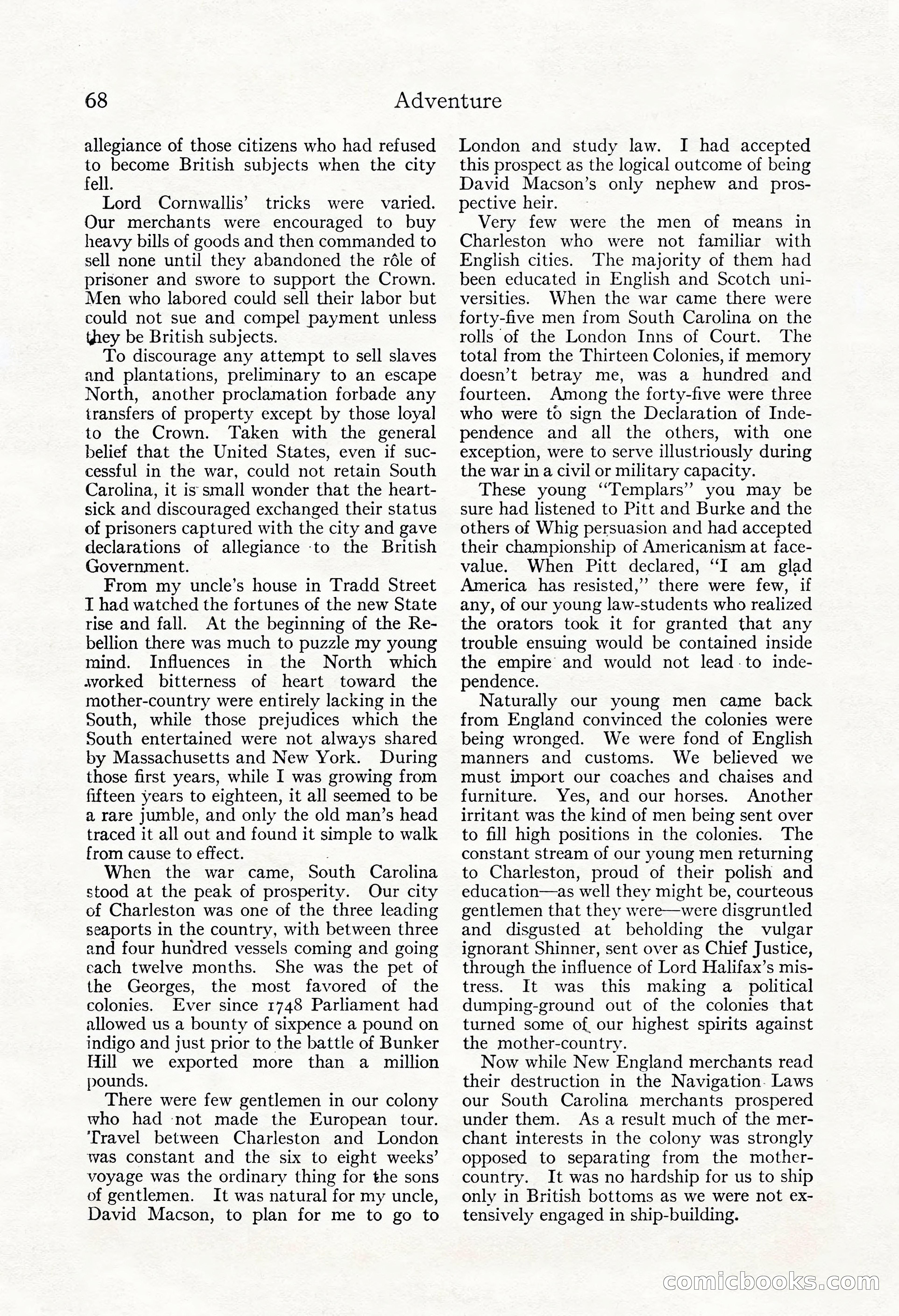 Adventure Magazine, May 3, 1921 — page 78 of 204