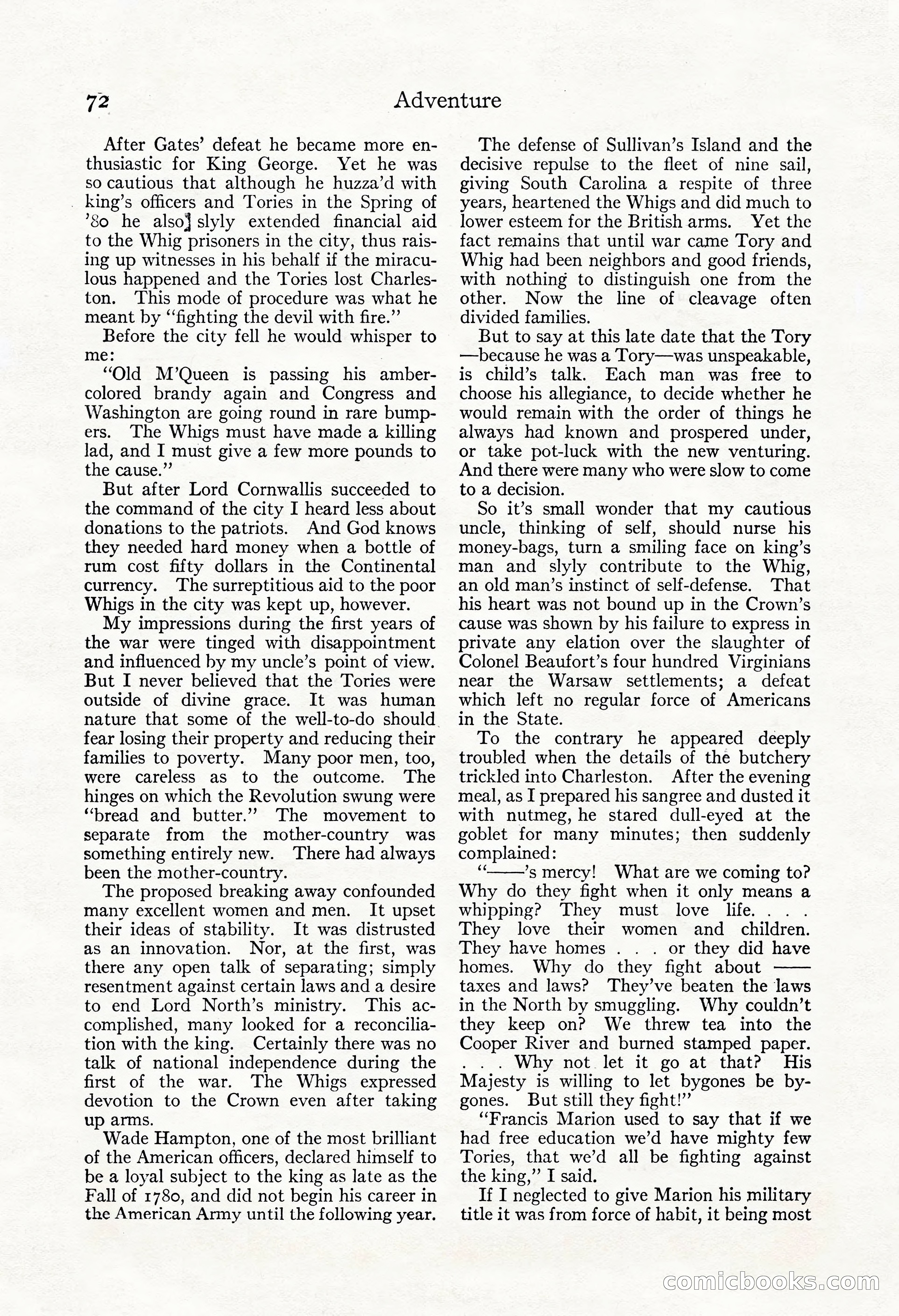 Adventure Magazine, May 3, 1921 — page 82 of 204