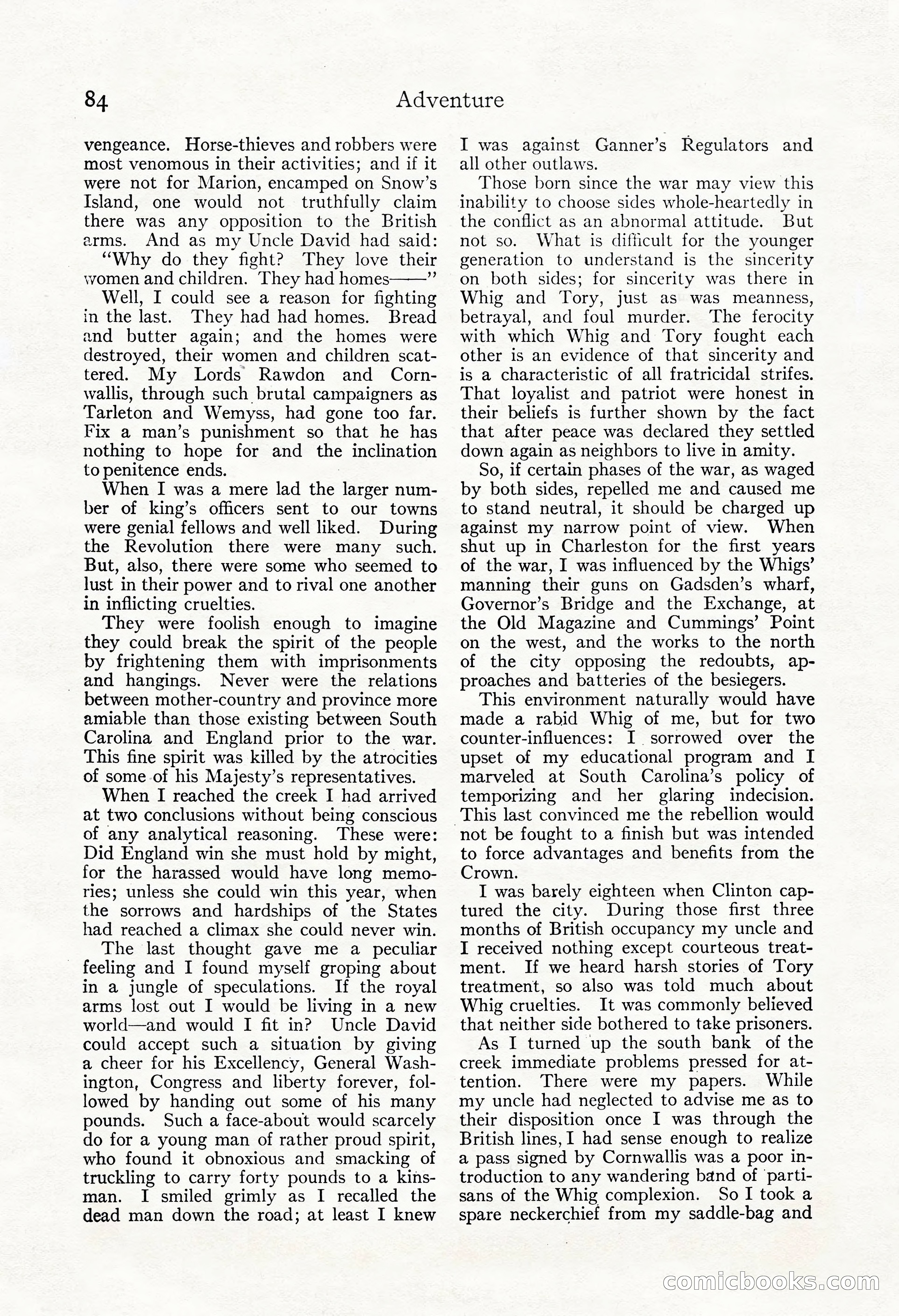 Adventure Magazine, May 3, 1921 — page 94 of 204