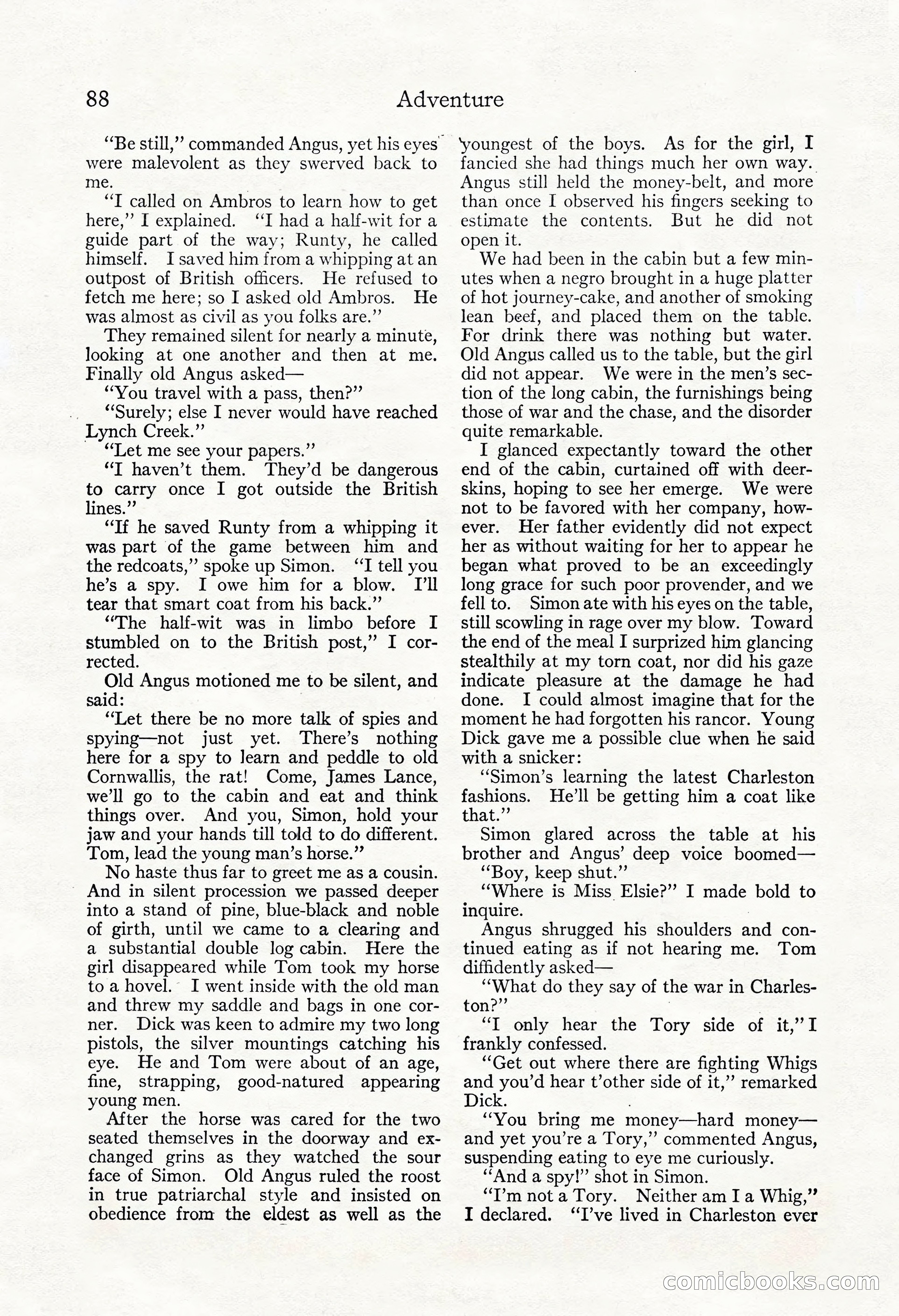 Adventure Magazine, May 3, 1921 — page 98 of 204