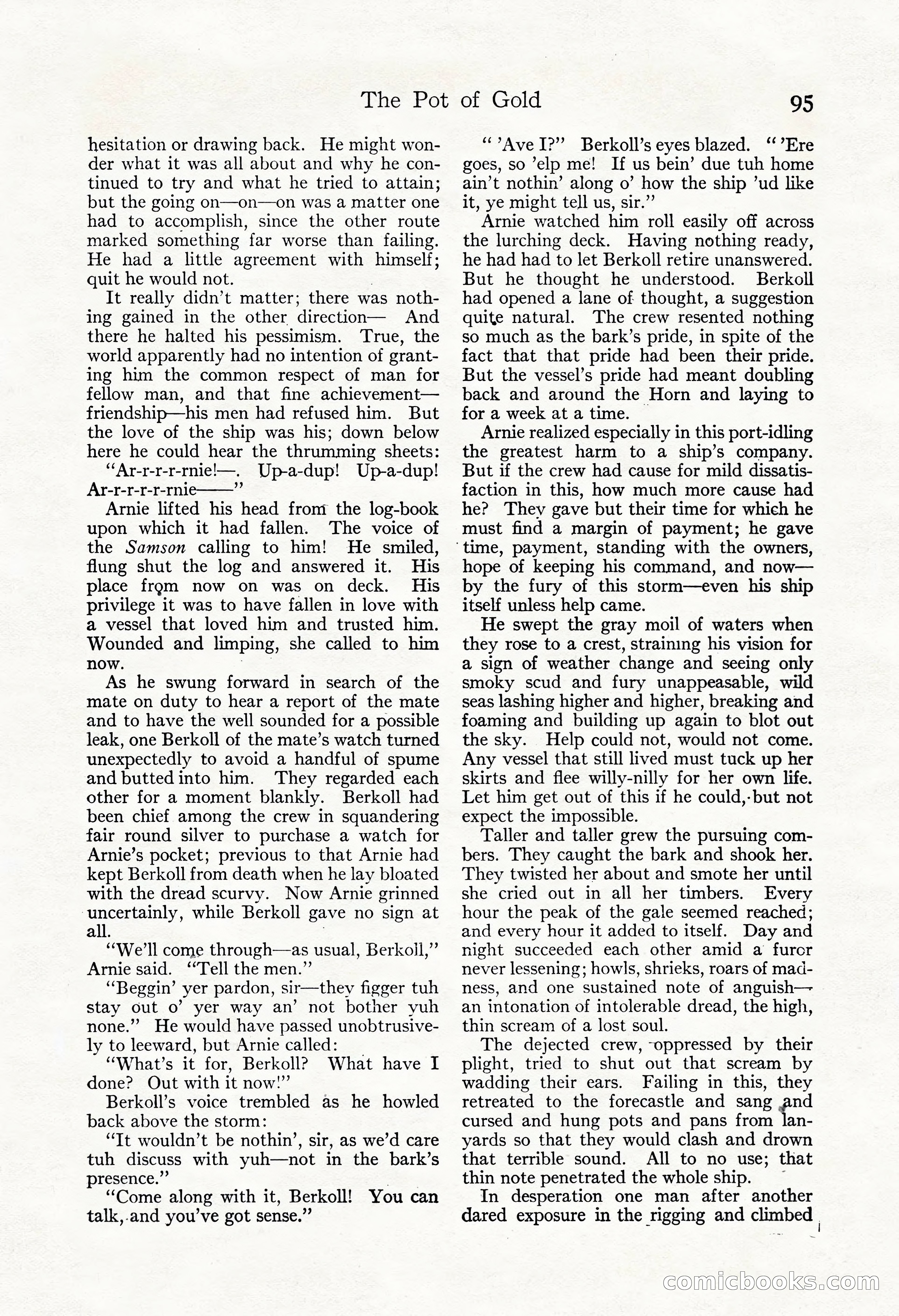Adventure Magazine, May 3, 1921 — page 105 of 204