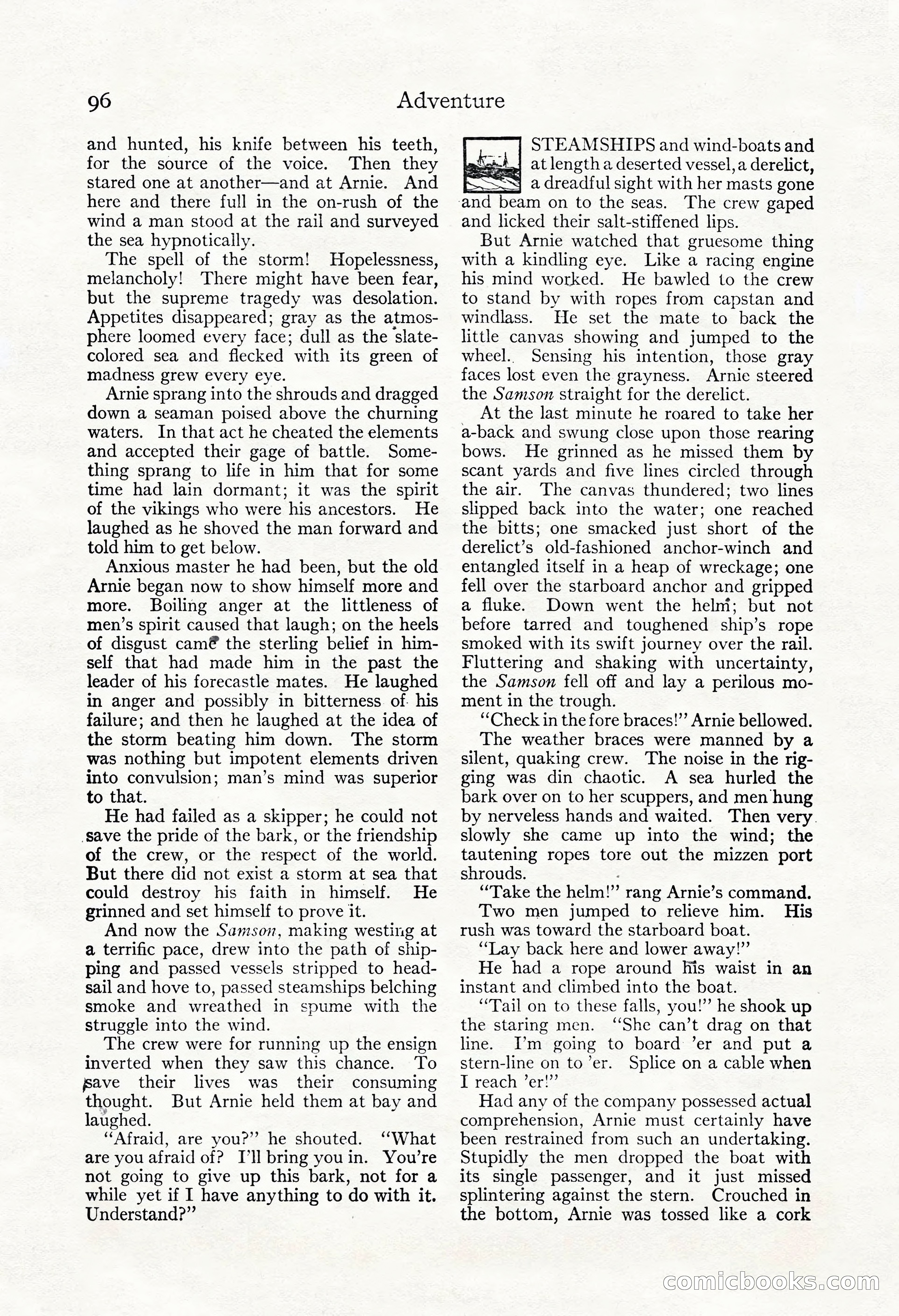 Adventure Magazine, May 3, 1921 — page 106 of 204