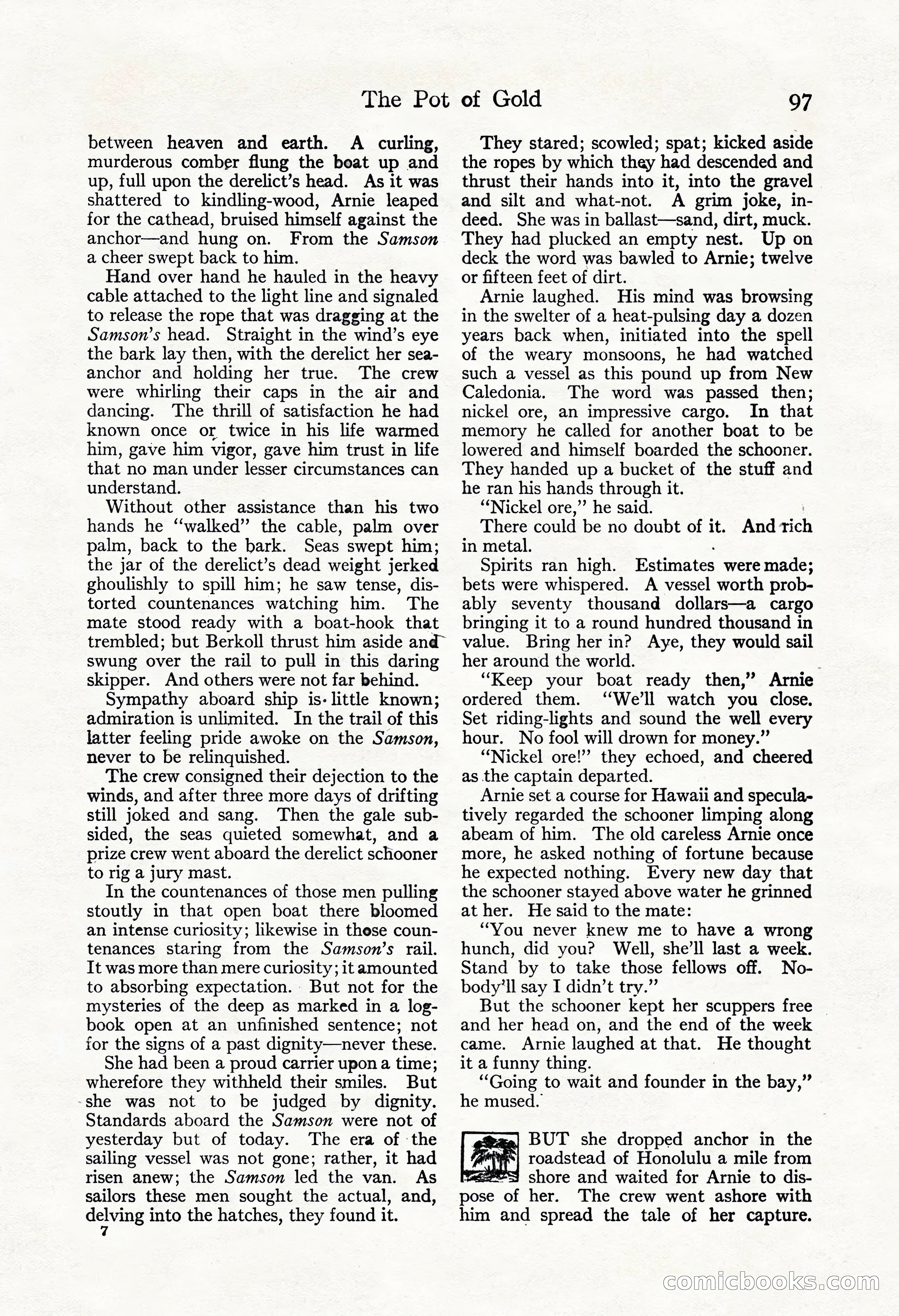 Adventure Magazine, May 3, 1921 — page 107 of 204