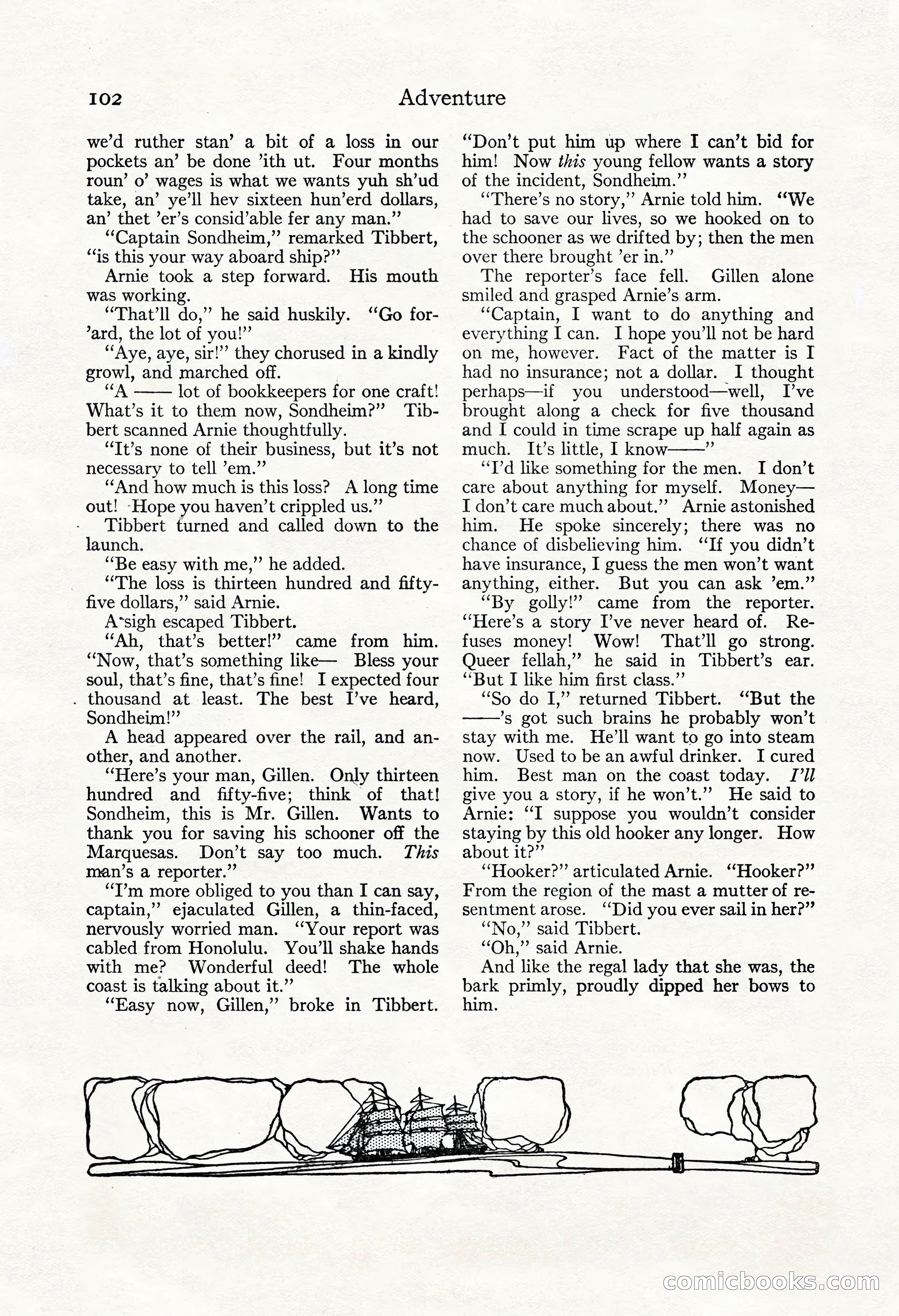 Adventure Magazine, May 3, 1921 — page 112 of 204