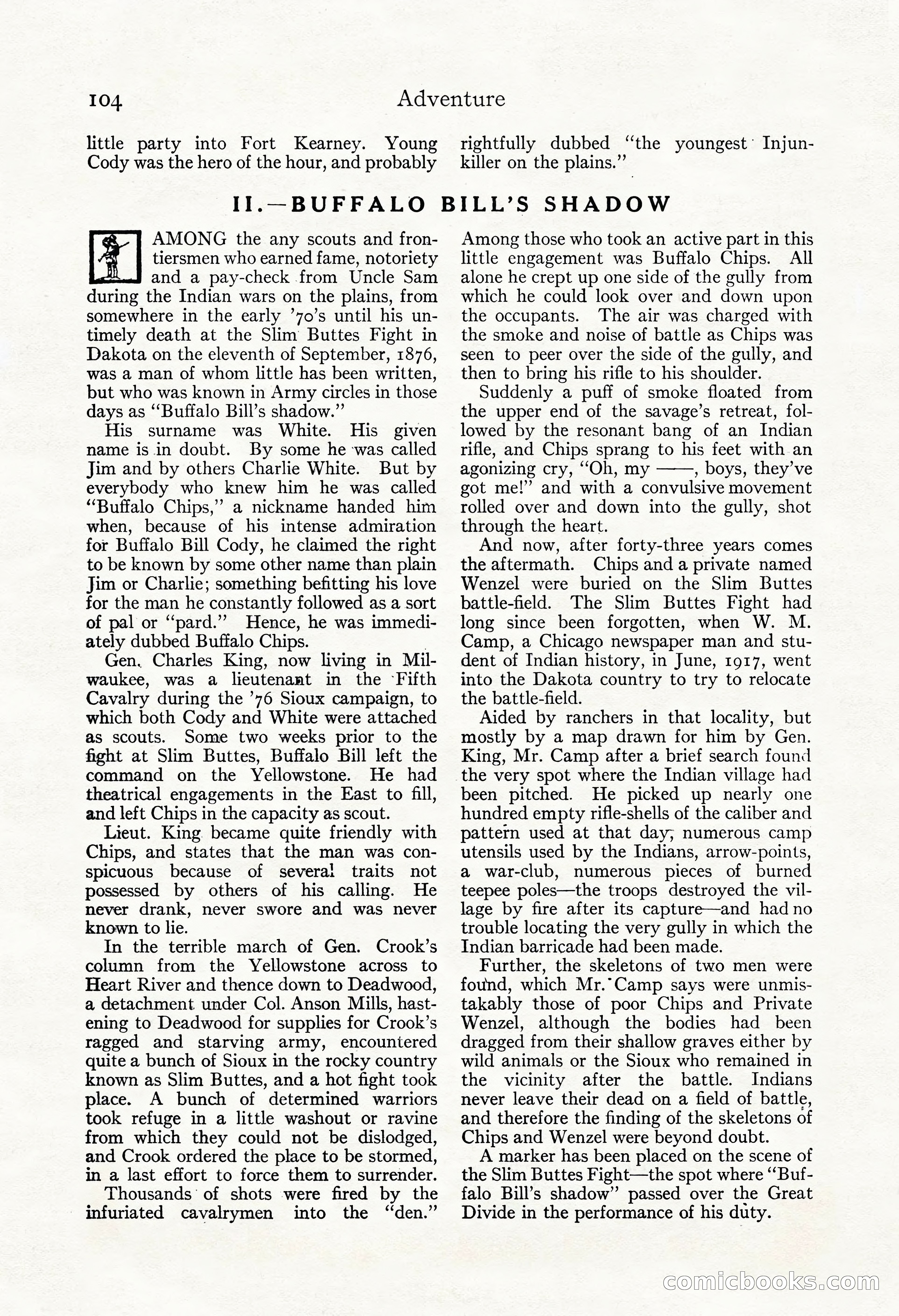 Adventure Magazine, May 3, 1921 — page 114 of 204