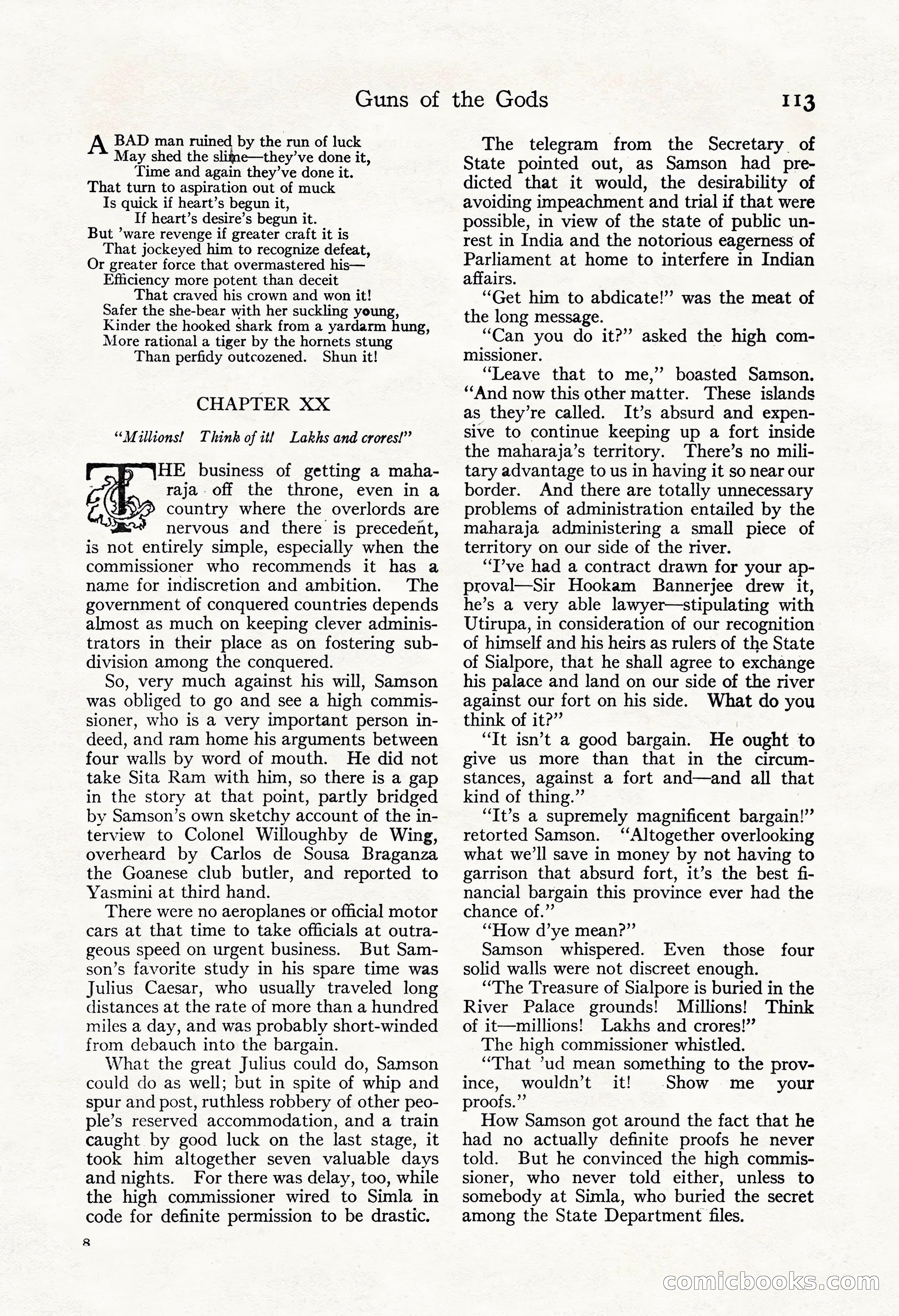 Adventure Magazine, May 3, 1921 — page 123 of 204