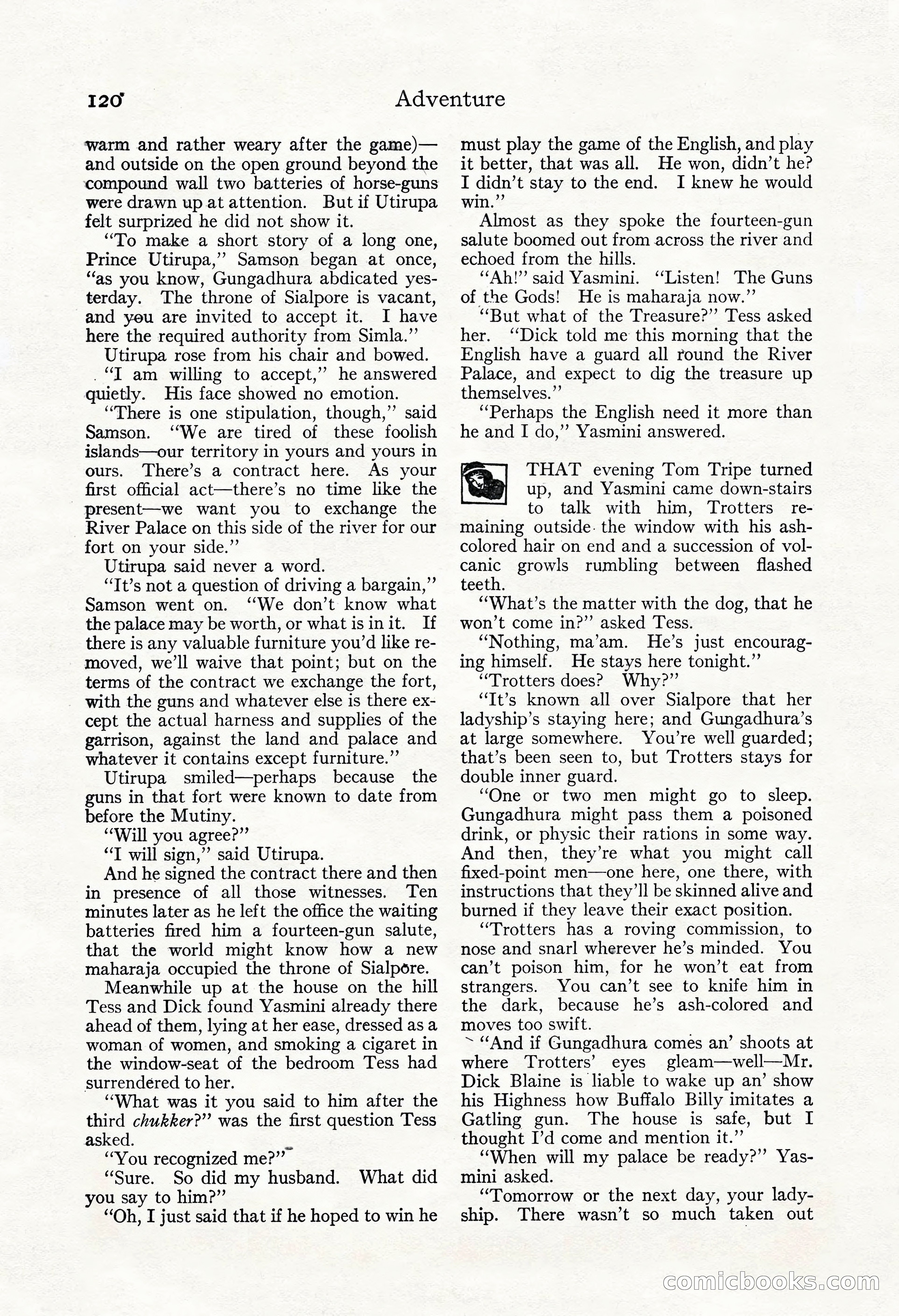 Adventure Magazine, May 3, 1921 — page 130 of 204
