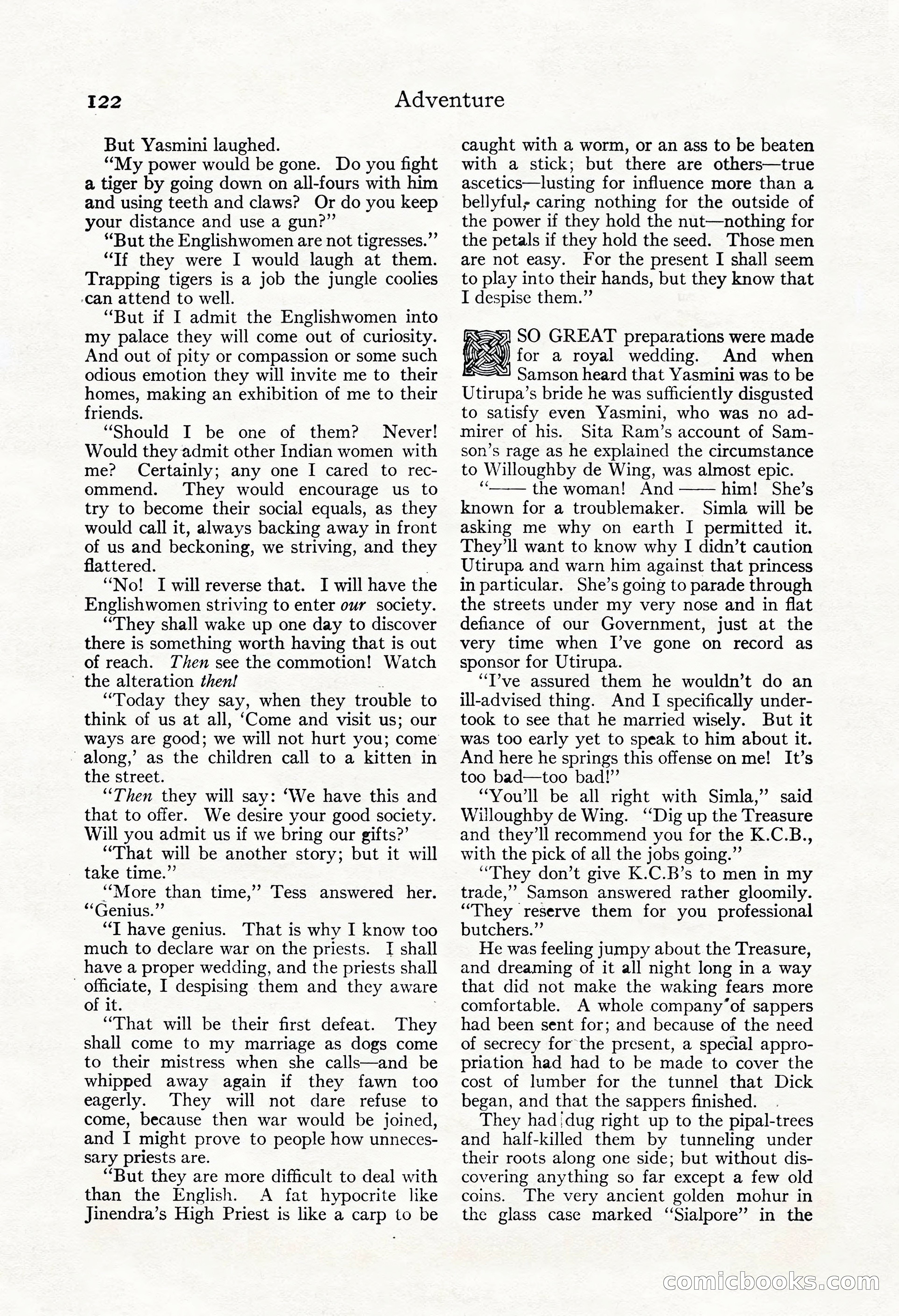 Adventure Magazine, May 3, 1921 — page 132 of 204