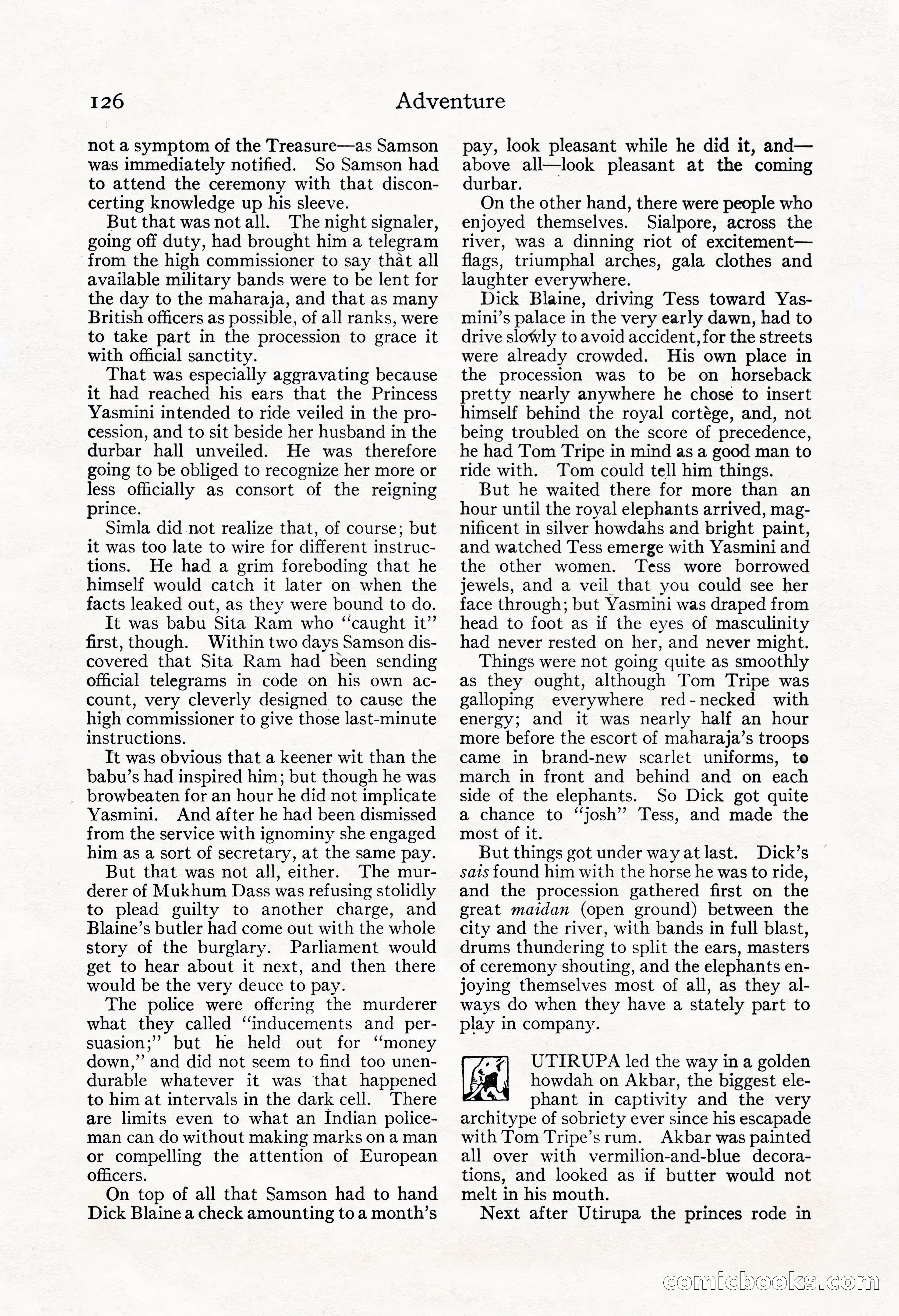 Adventure Magazine, May 3, 1921 — page 136 of 204