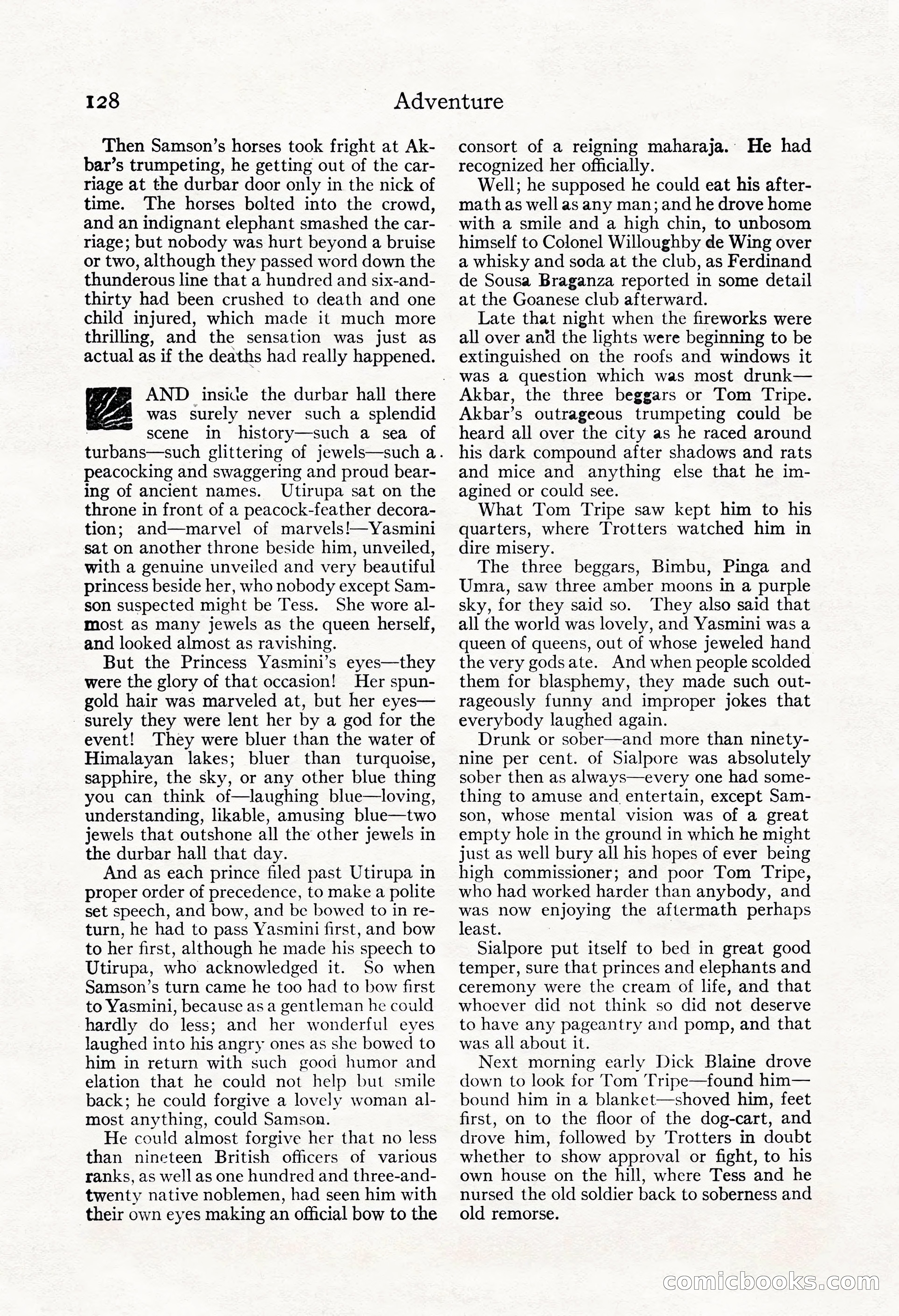Adventure Magazine, May 3, 1921 — page 138 of 204
