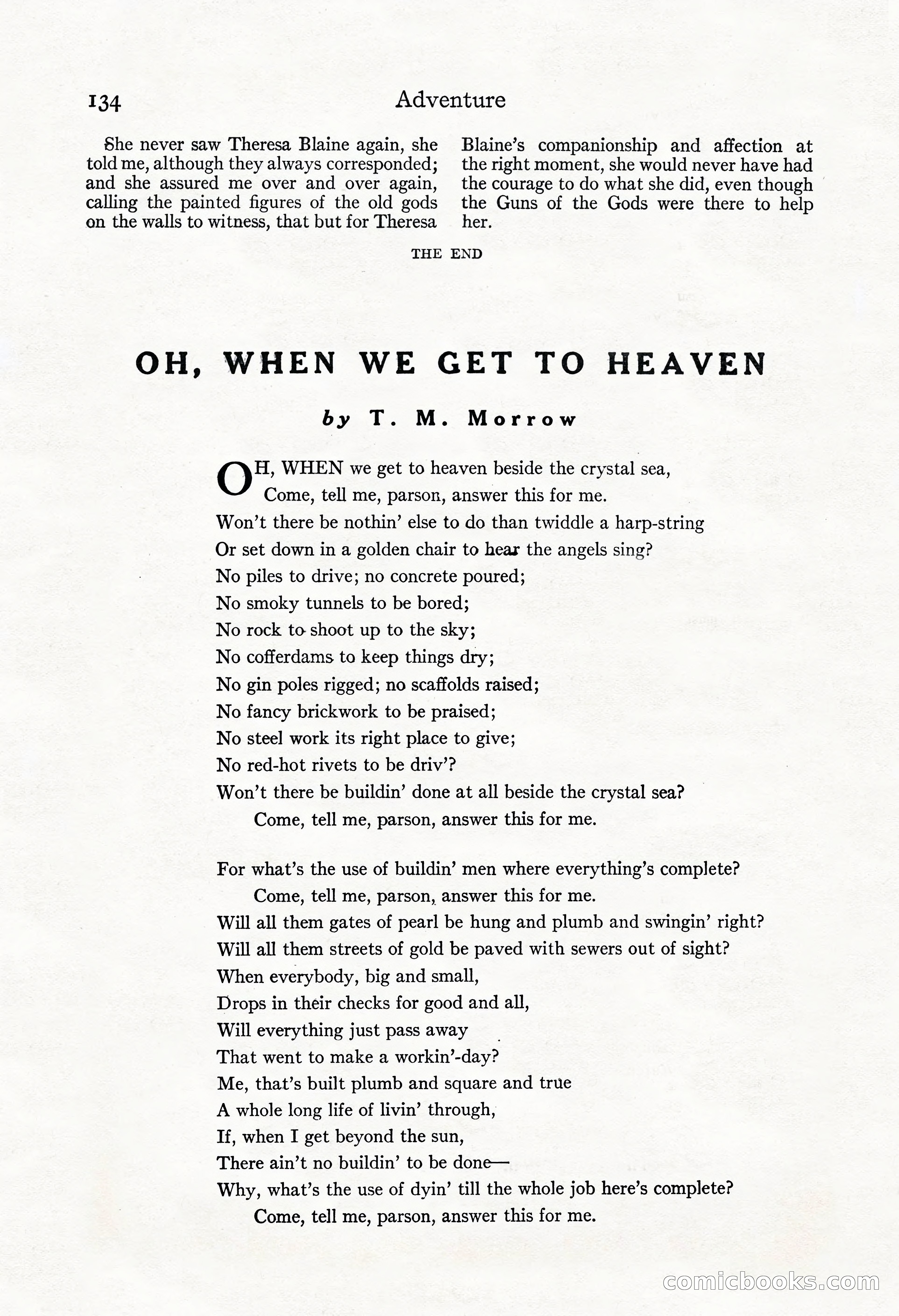 Adventure Magazine, May 3, 1921 — page 144 of 204
