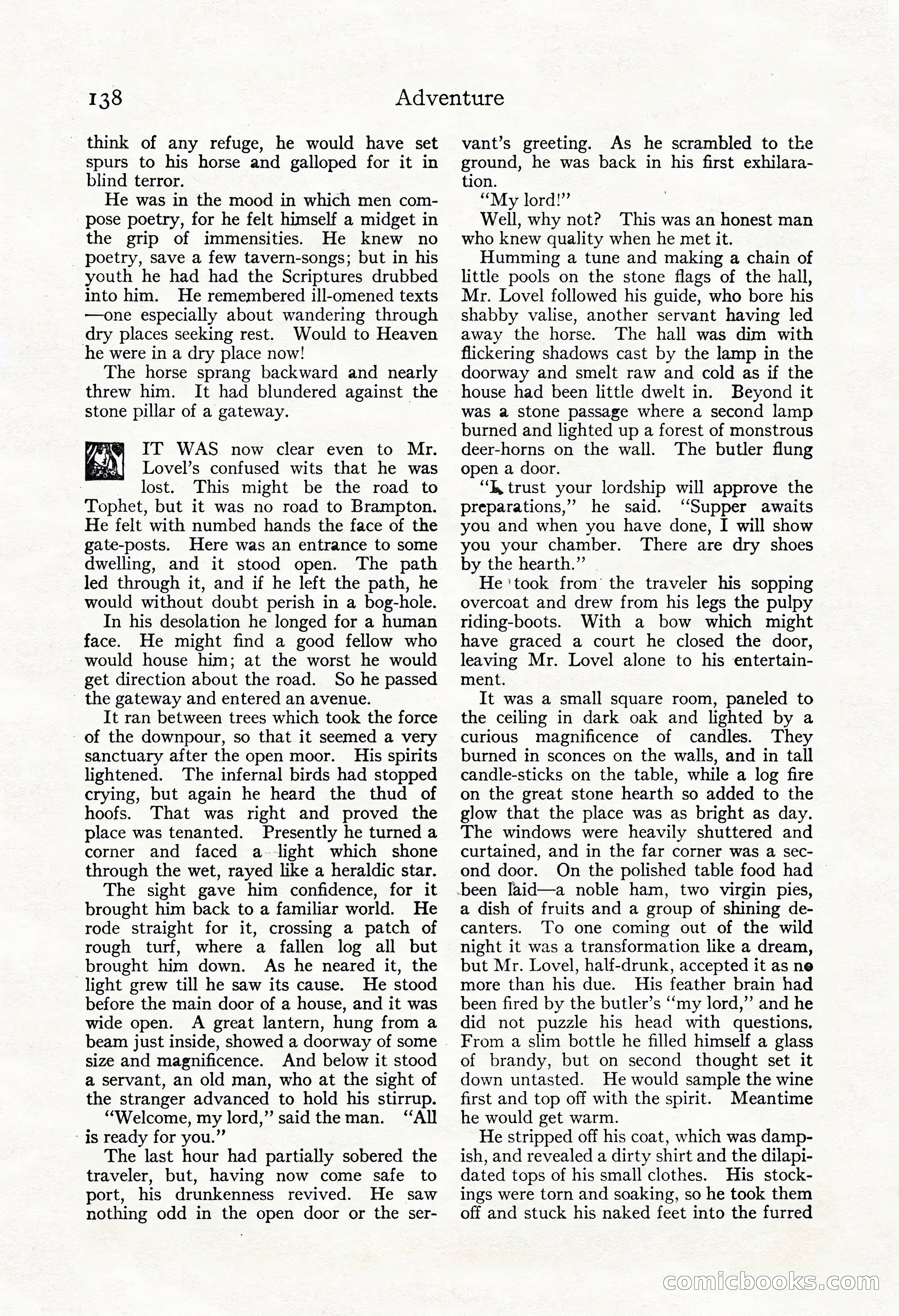 Adventure Magazine, May 3, 1921 — page 148 of 204