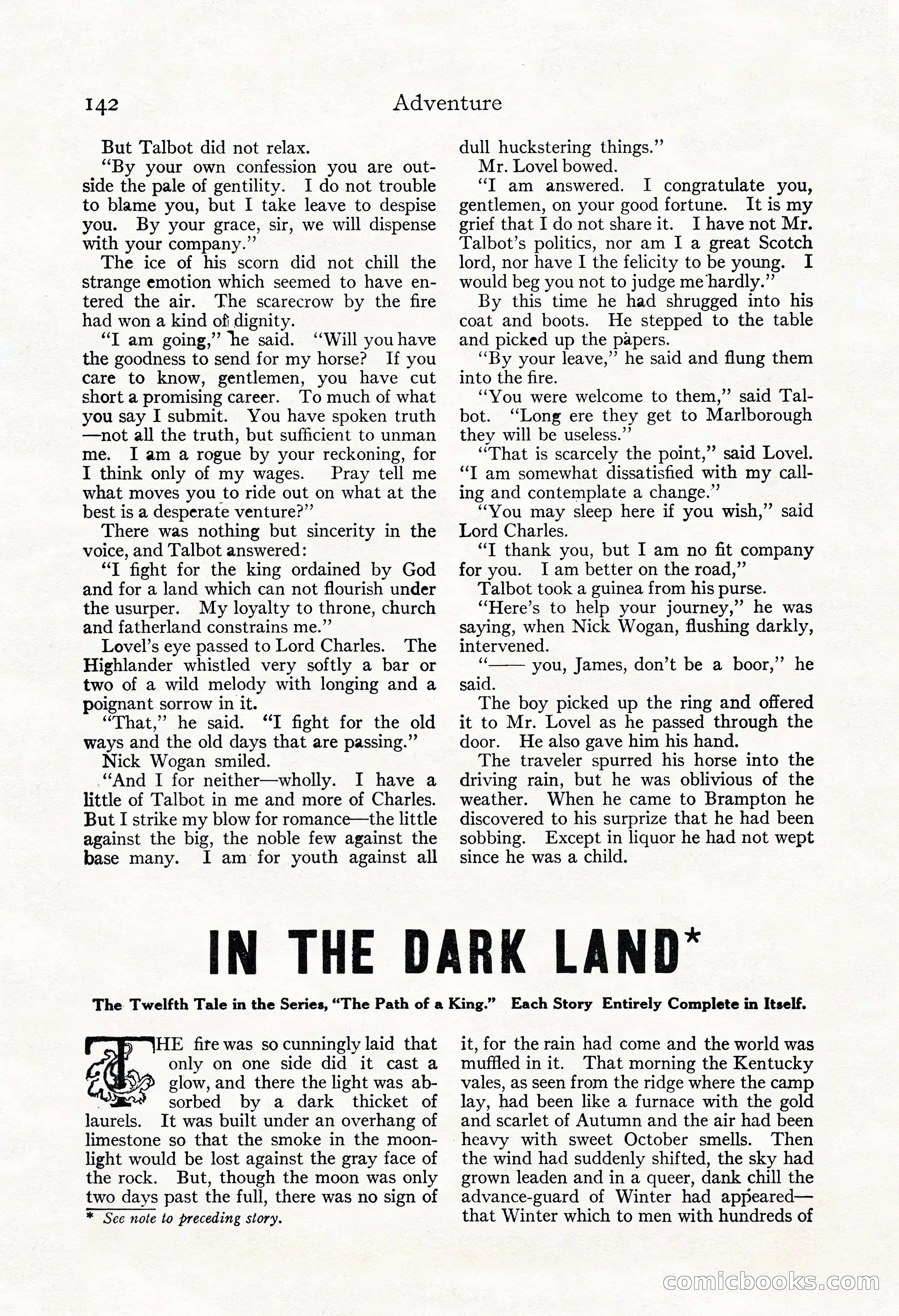 Adventure Magazine, May 3, 1921 — page 152 of 204