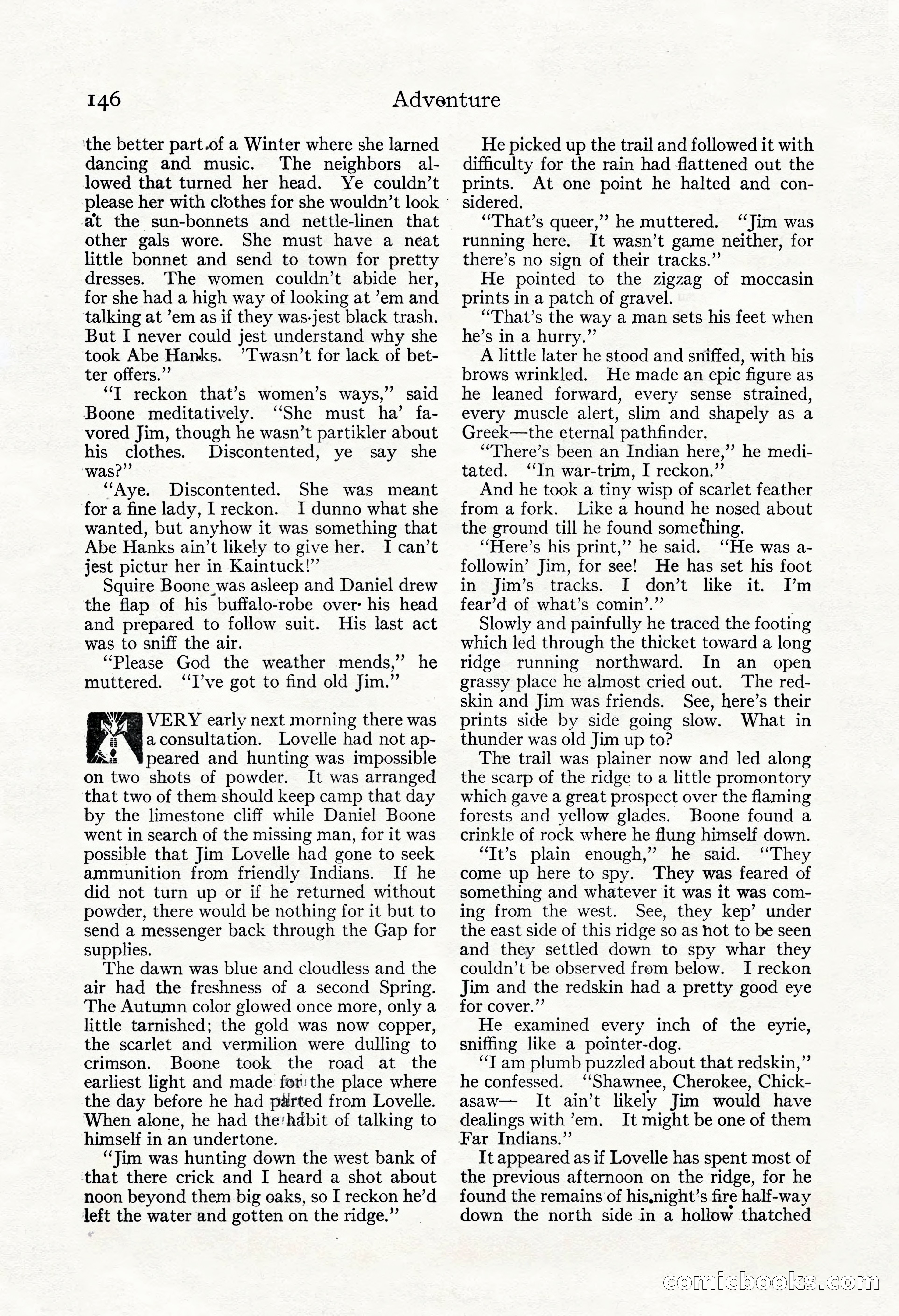 Adventure Magazine, May 3, 1921 — page 156 of 204