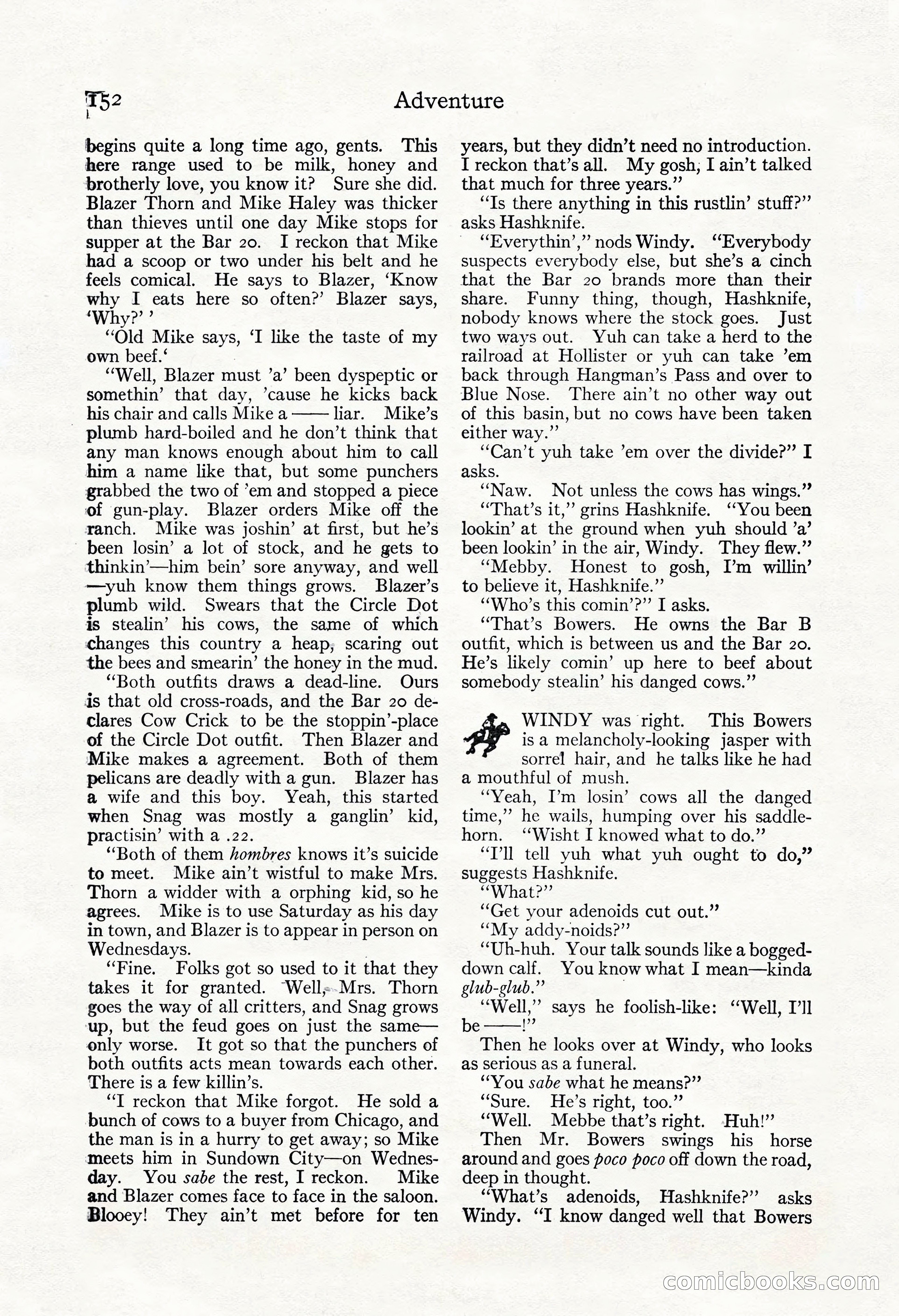 Adventure Magazine, May 3, 1921 — page 162 of 204