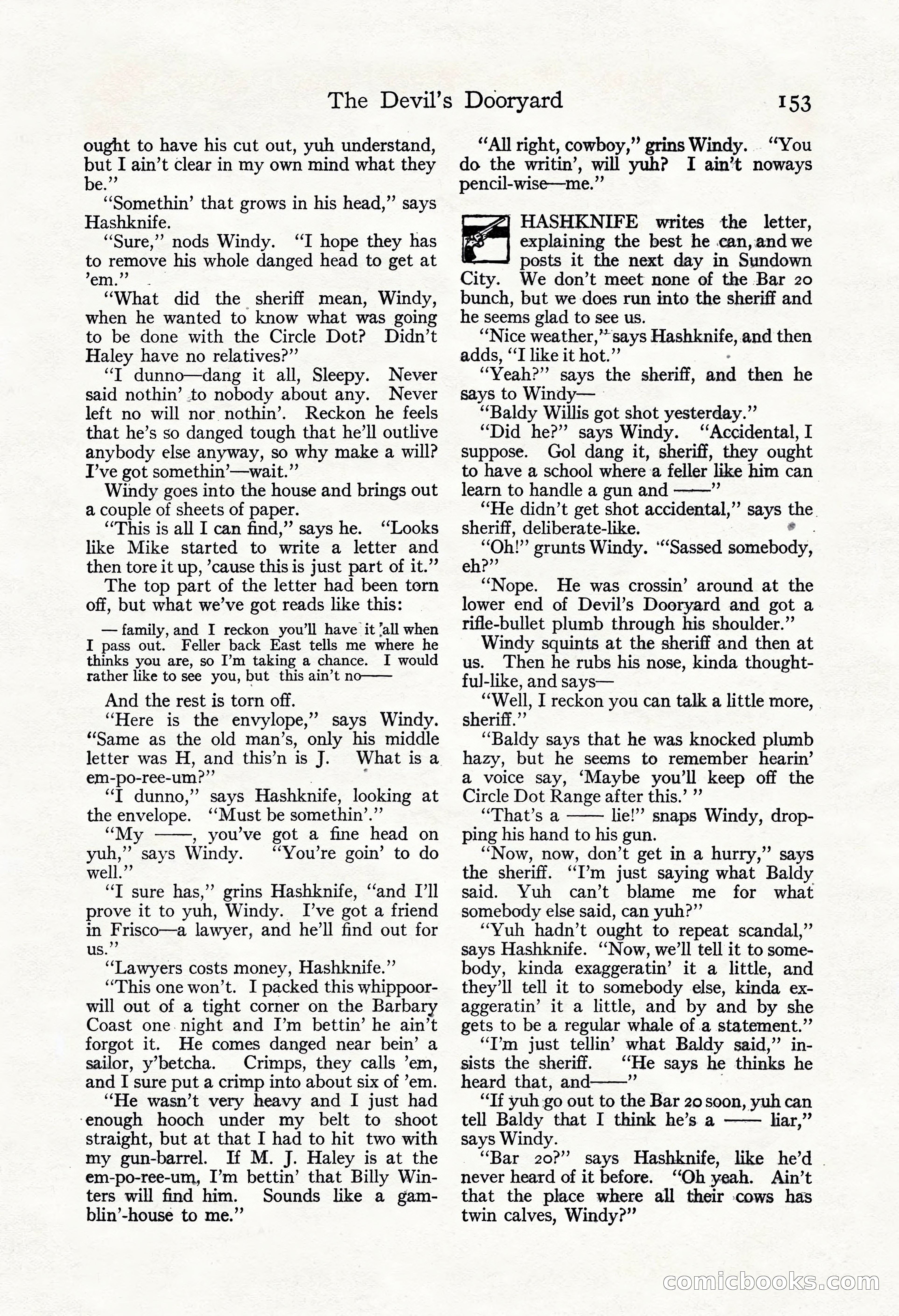 Adventure Magazine, May 3, 1921 — page 163 of 204