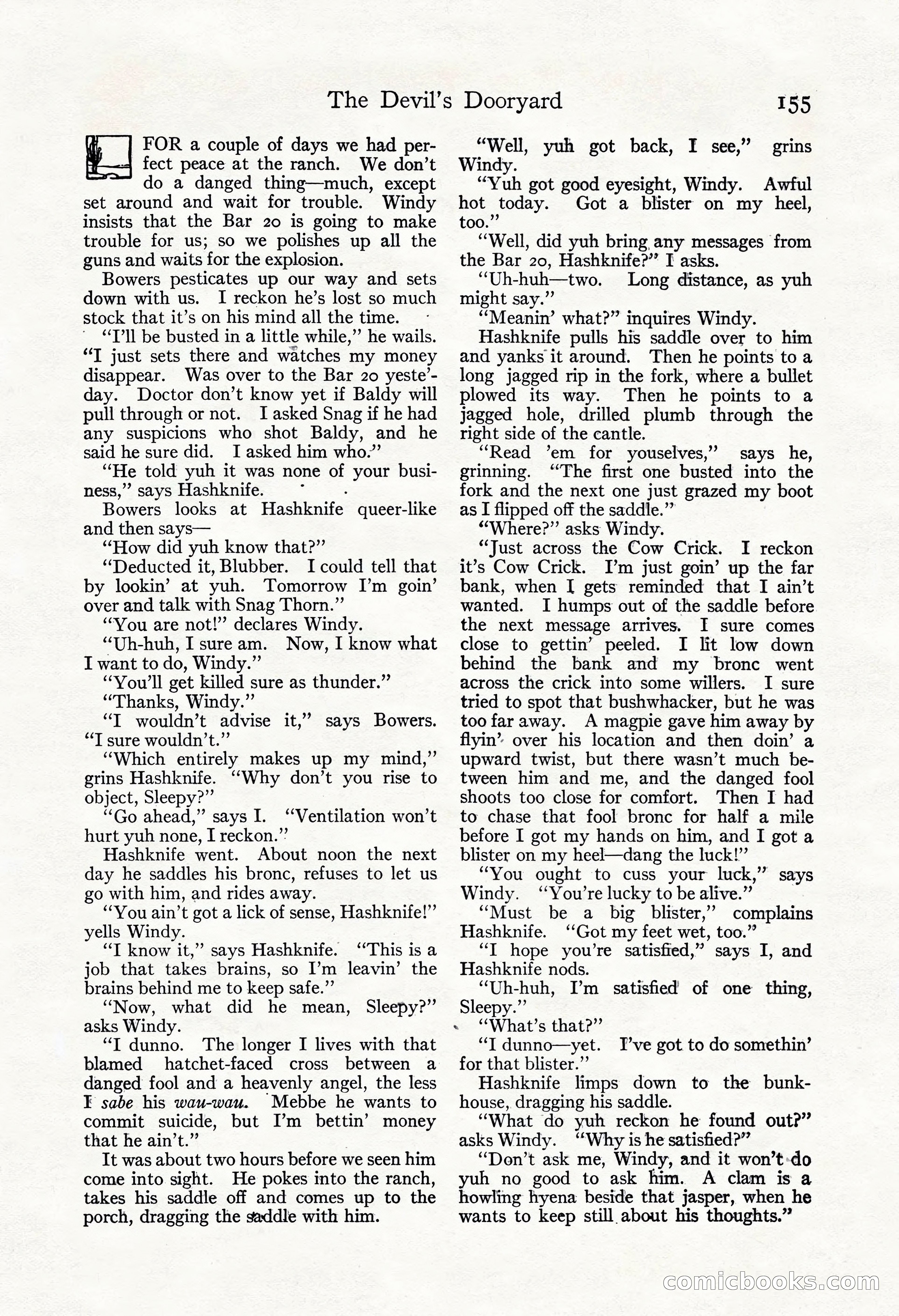 Adventure Magazine, May 3, 1921 — page 165 of 204