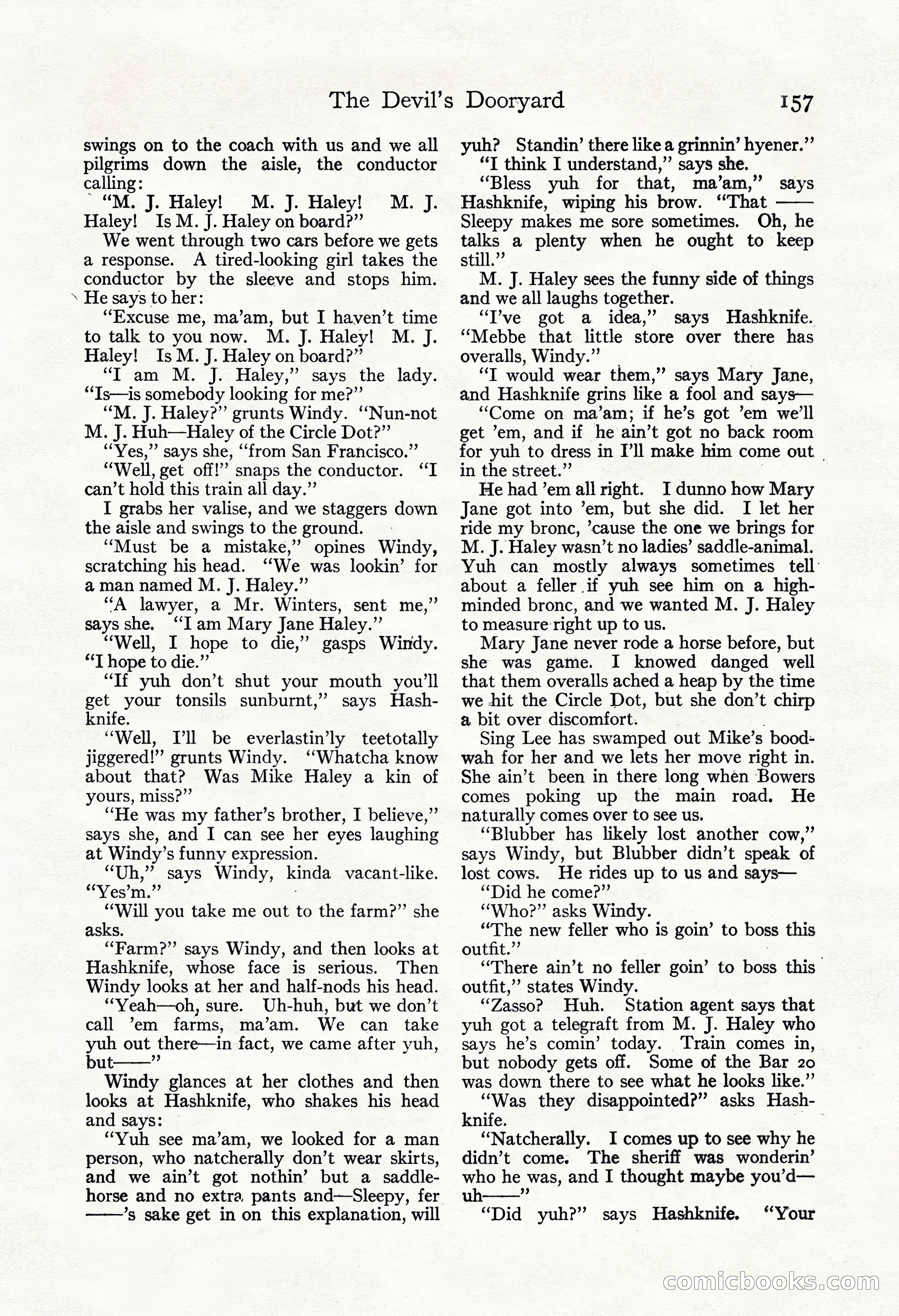 Adventure Magazine, May 3, 1921 — page 167 of 204