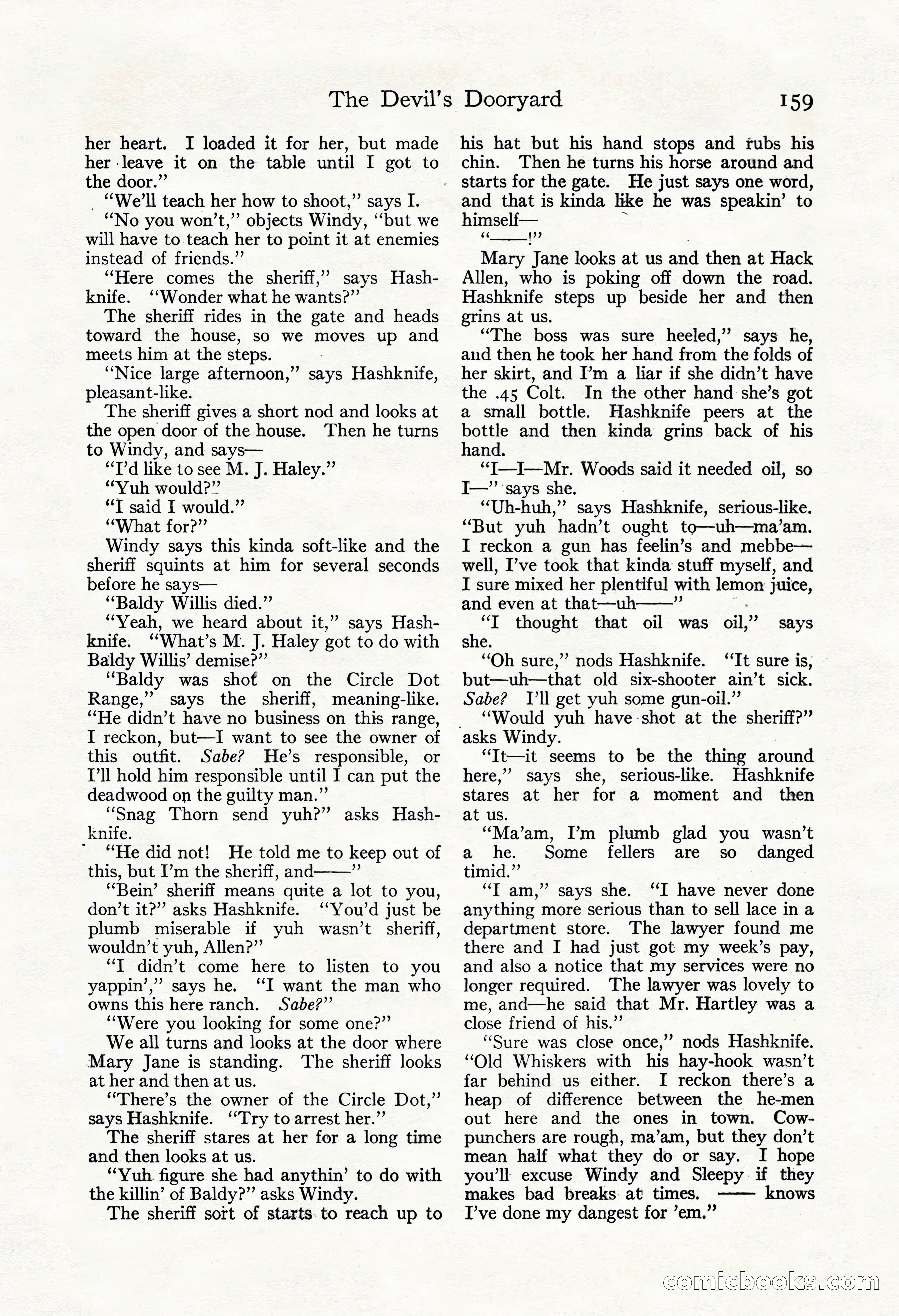 Adventure Magazine, May 3, 1921 — page 169 of 204