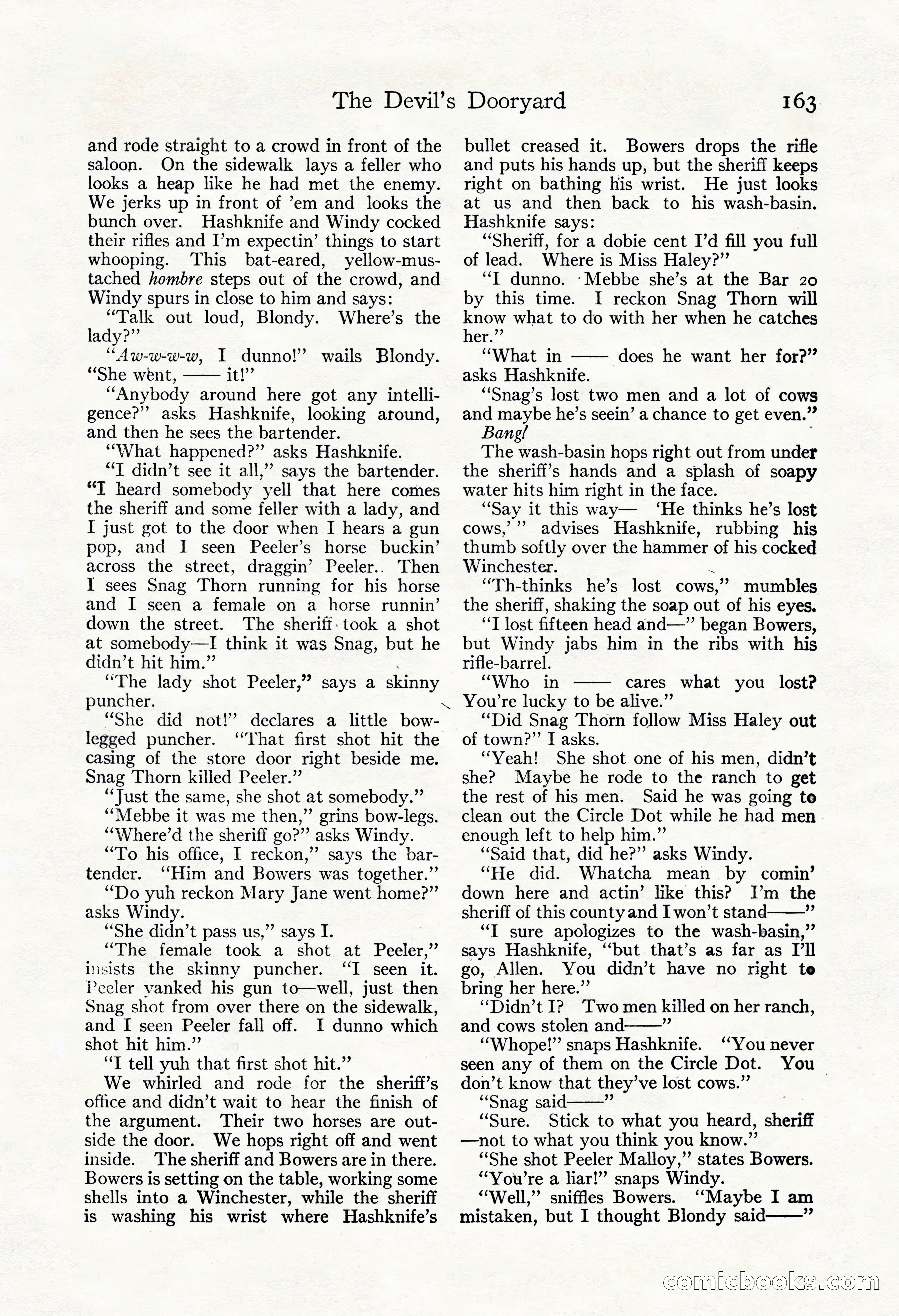 Adventure Magazine, May 3, 1921 — page 173 of 204