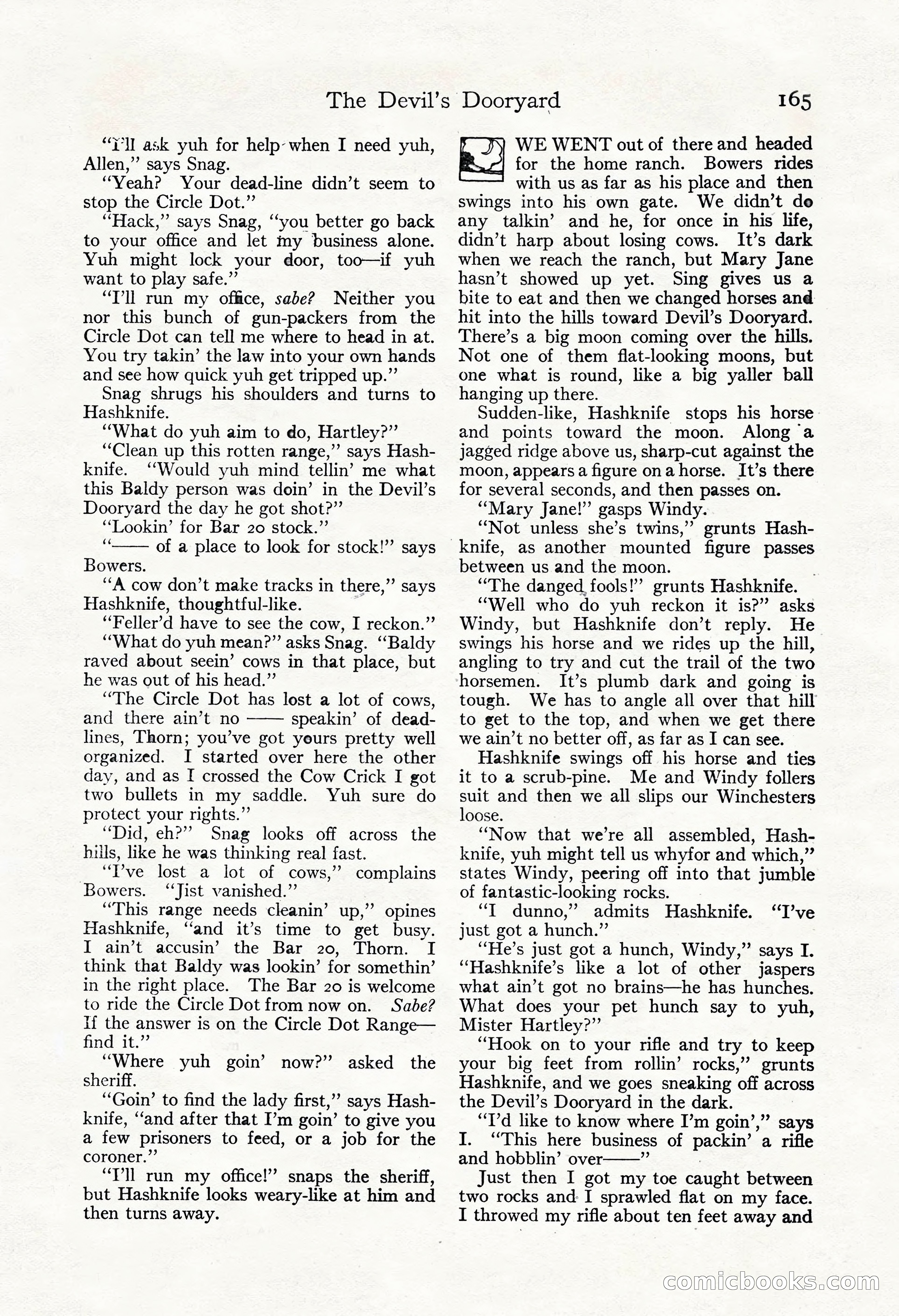Adventure Magazine, May 3, 1921 — page 175 of 204