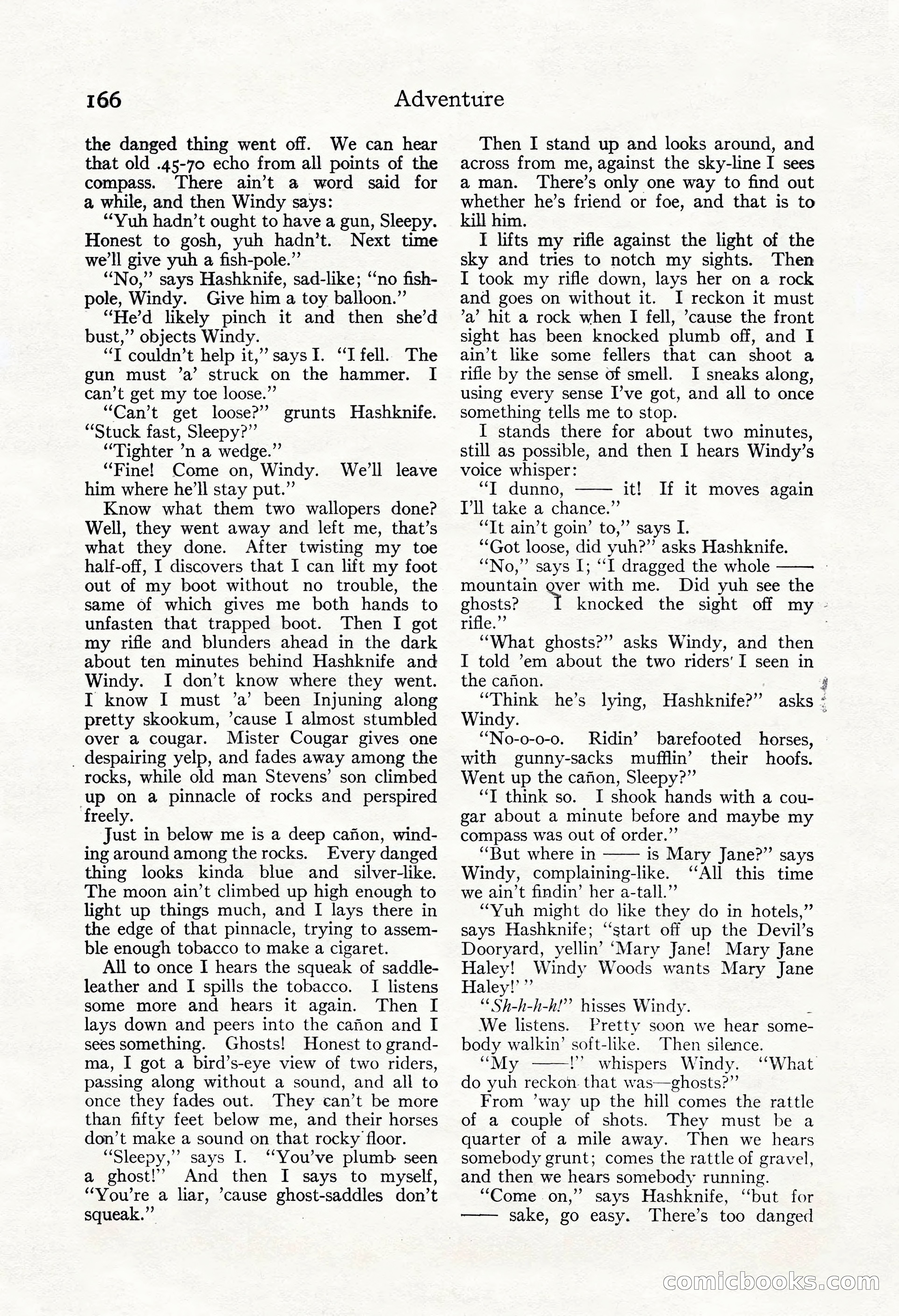 Adventure Magazine, May 3, 1921 — page 176 of 204