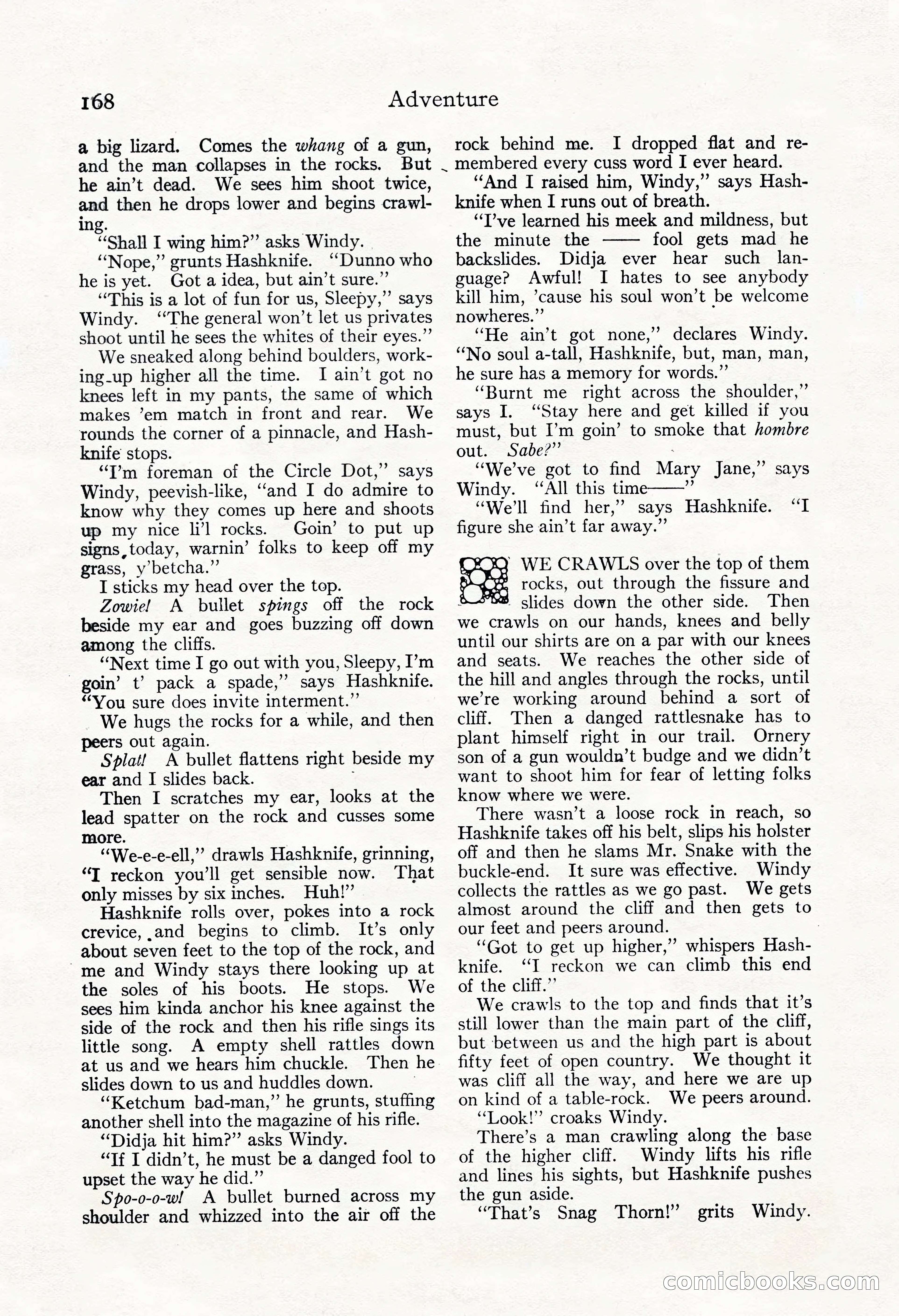 Adventure Magazine, May 3, 1921 — page 178 of 204