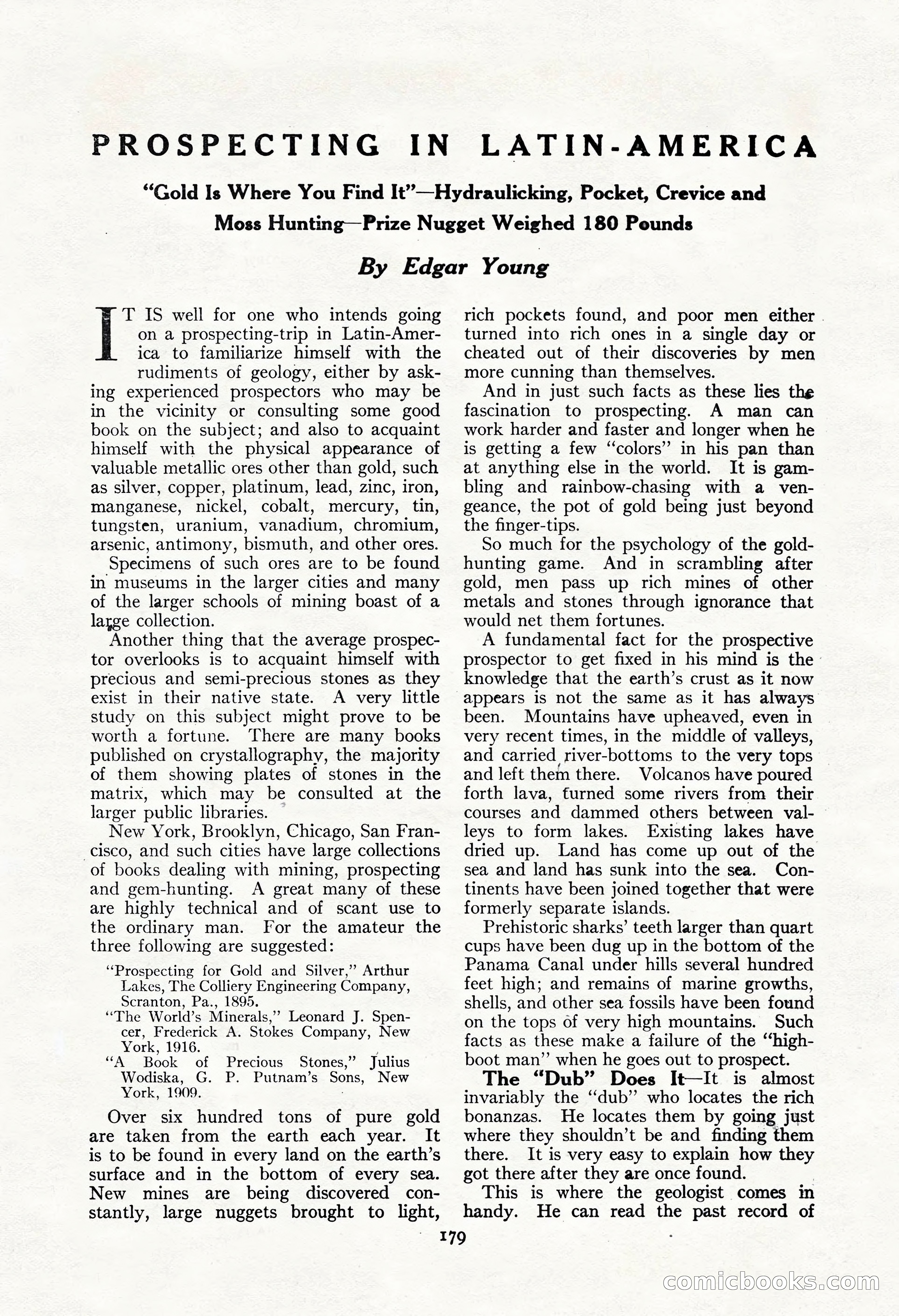 Adventure Magazine, May 3, 1921 — page 189 of 204