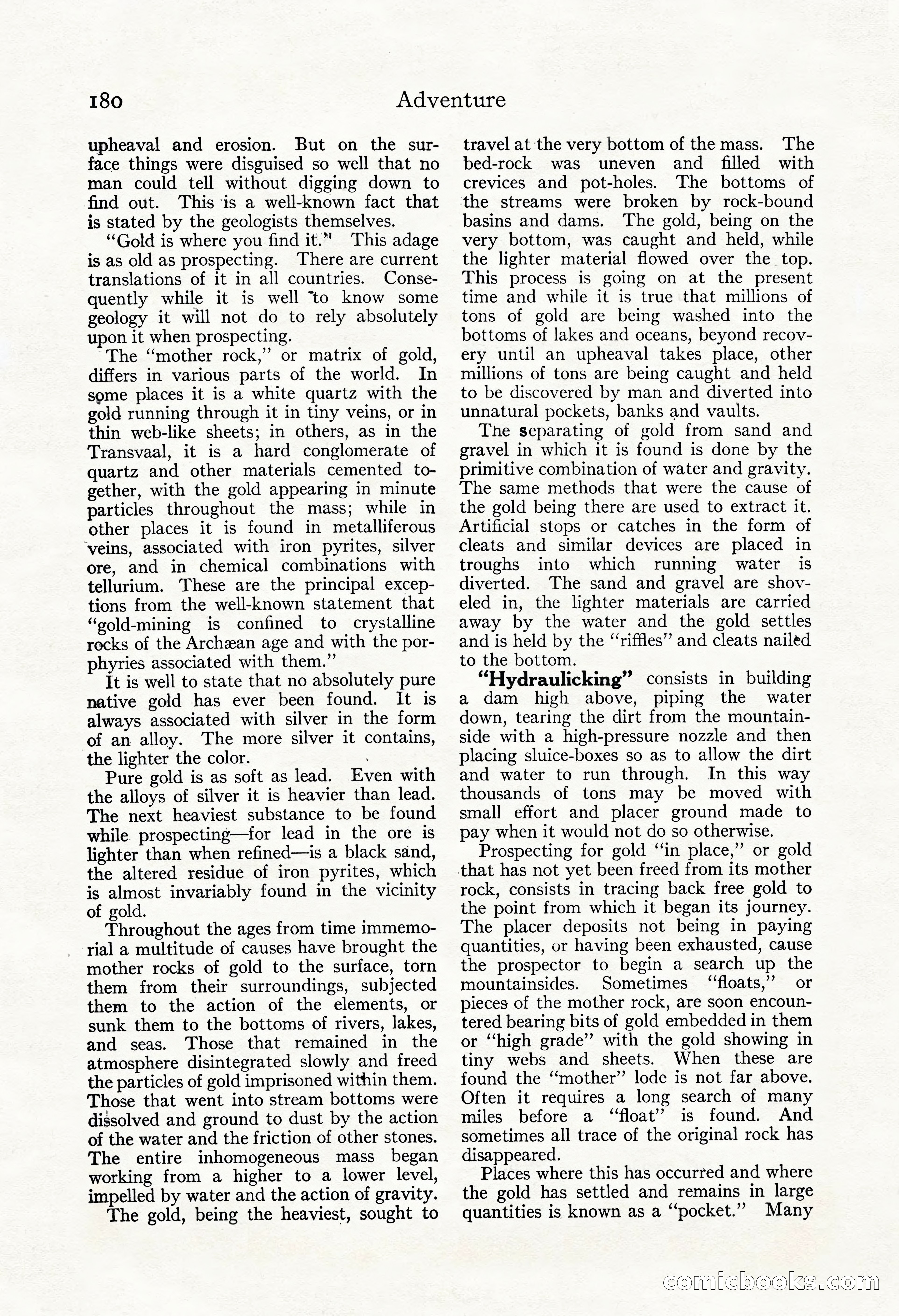 Adventure Magazine, May 3, 1921 — page 190 of 204