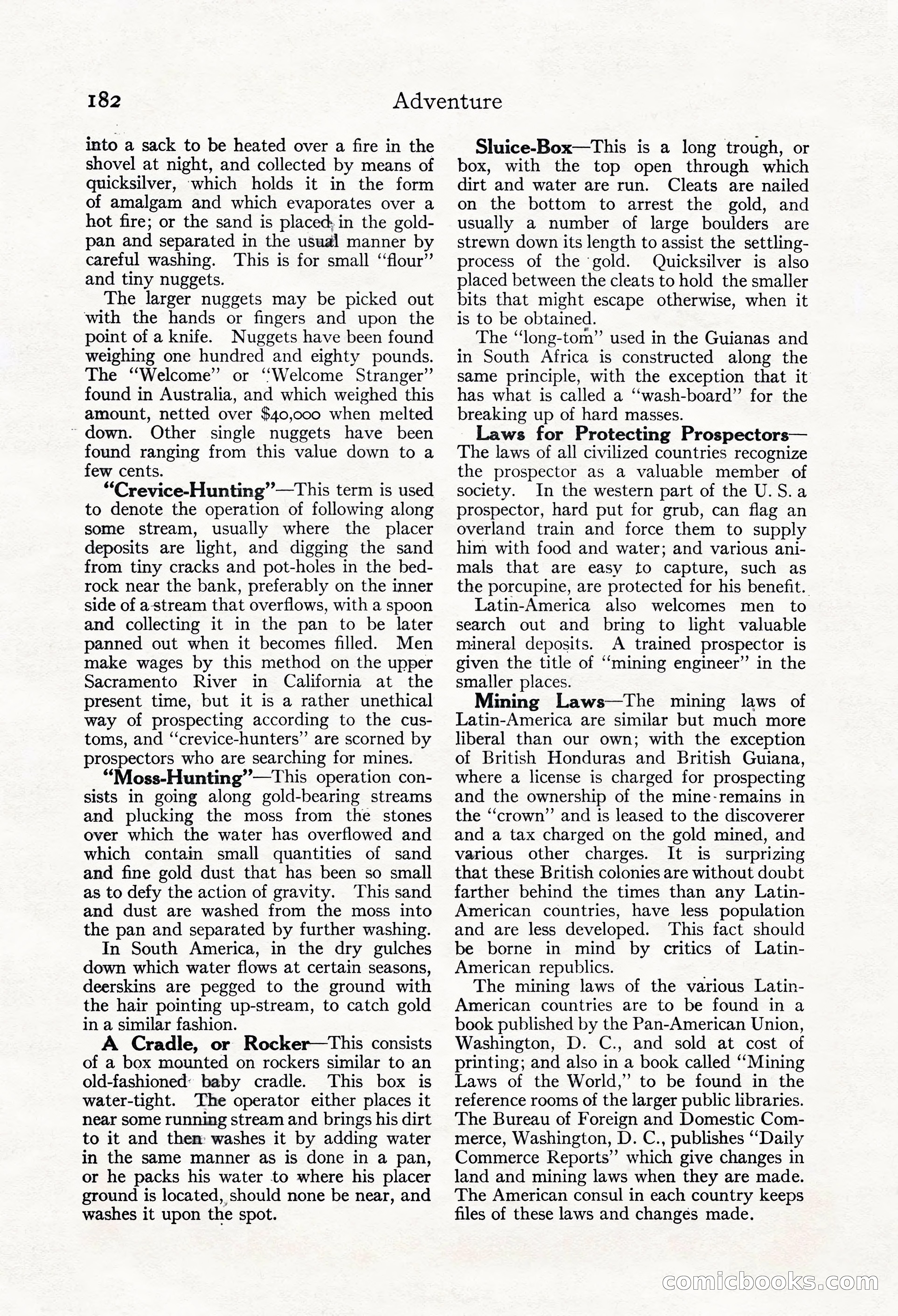 Adventure Magazine, May 3, 1921 — page 192 of 204