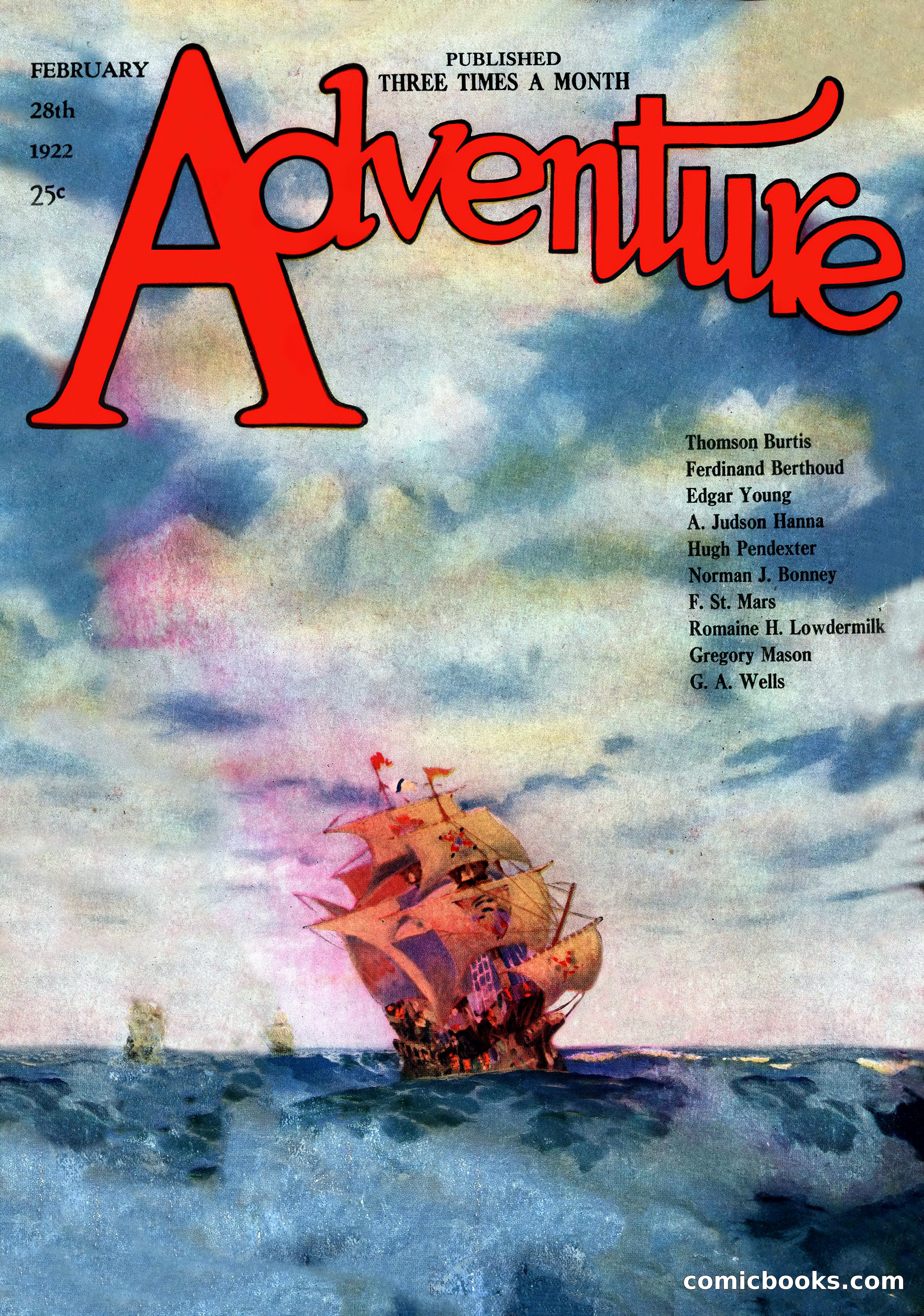 Adventure Magazine, February 28, 1922