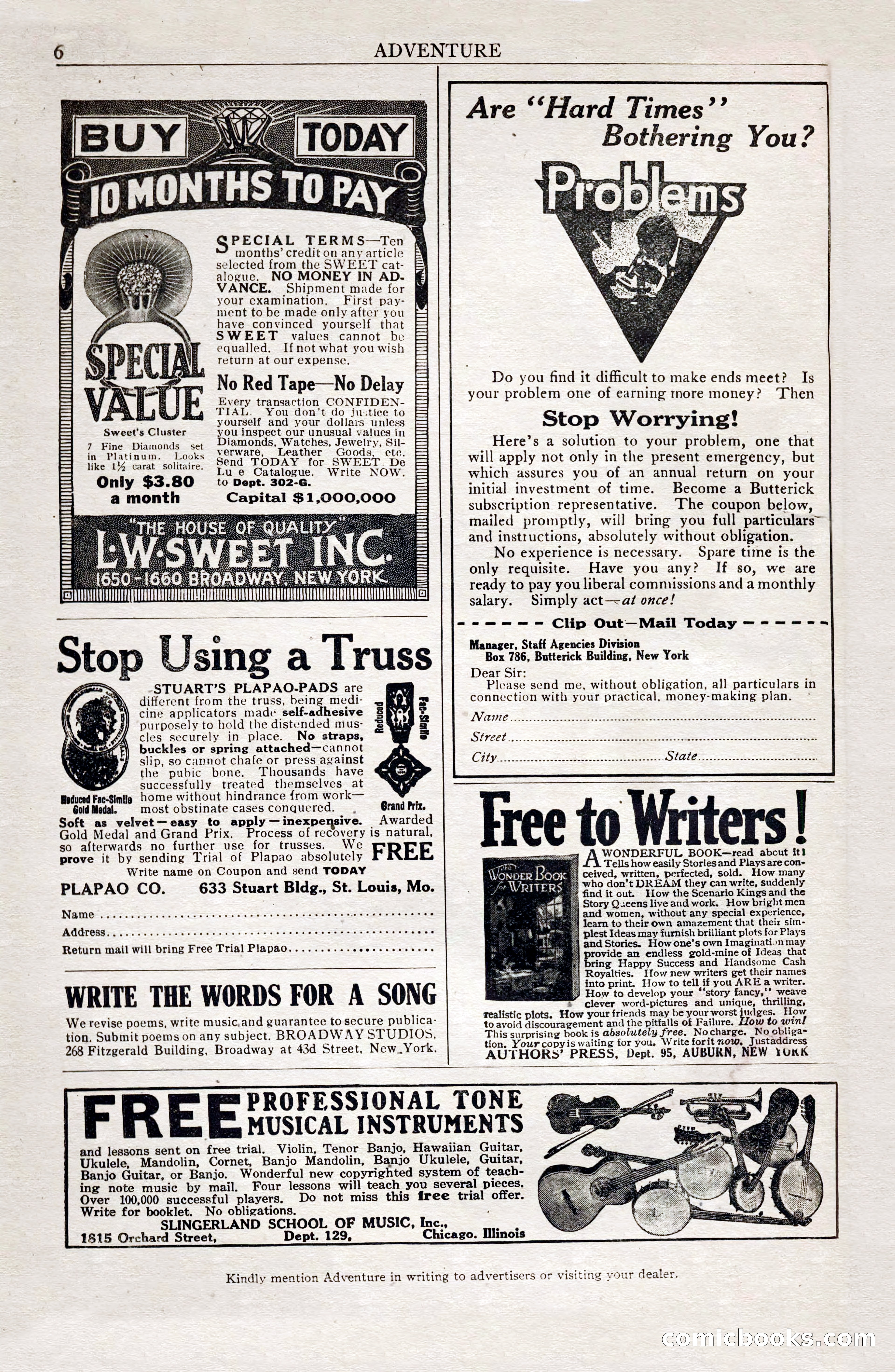 Adventure Magazine, February 28, 1922 — page 8 of 204
