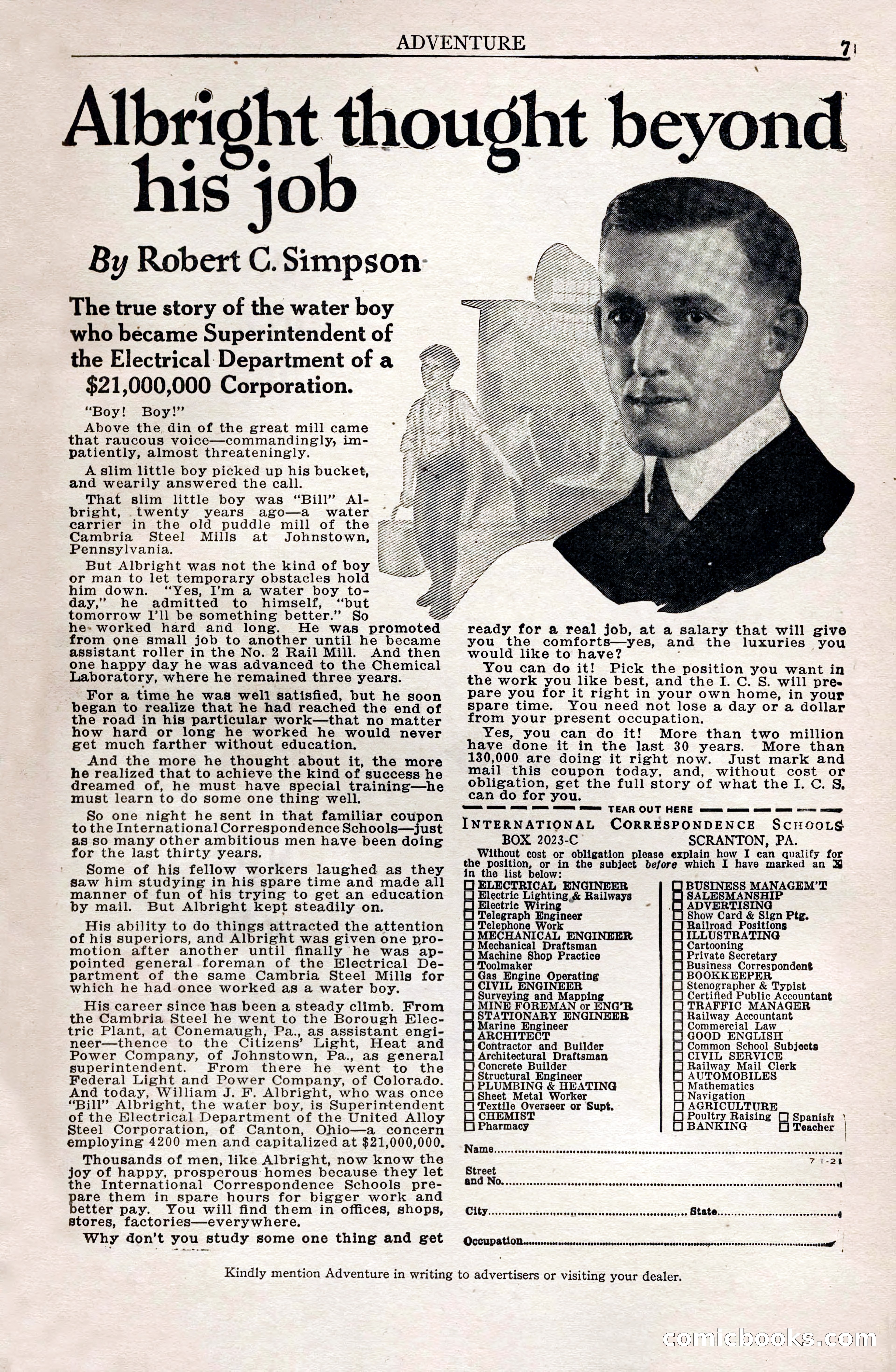 Adventure Magazine, February 28, 1922 — page 9 of 204