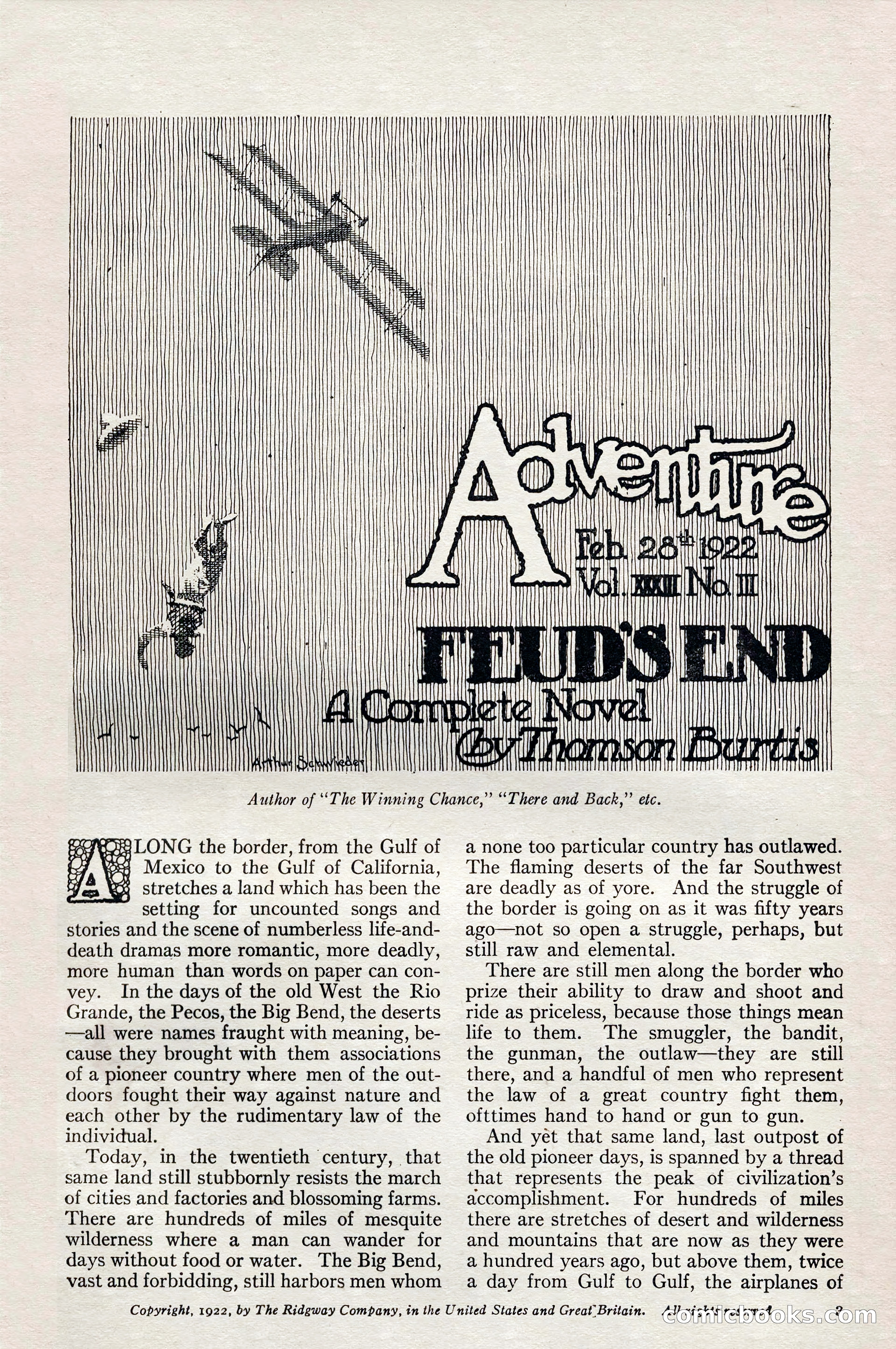 Adventure Magazine, February 28, 1922 — page 13 of 204