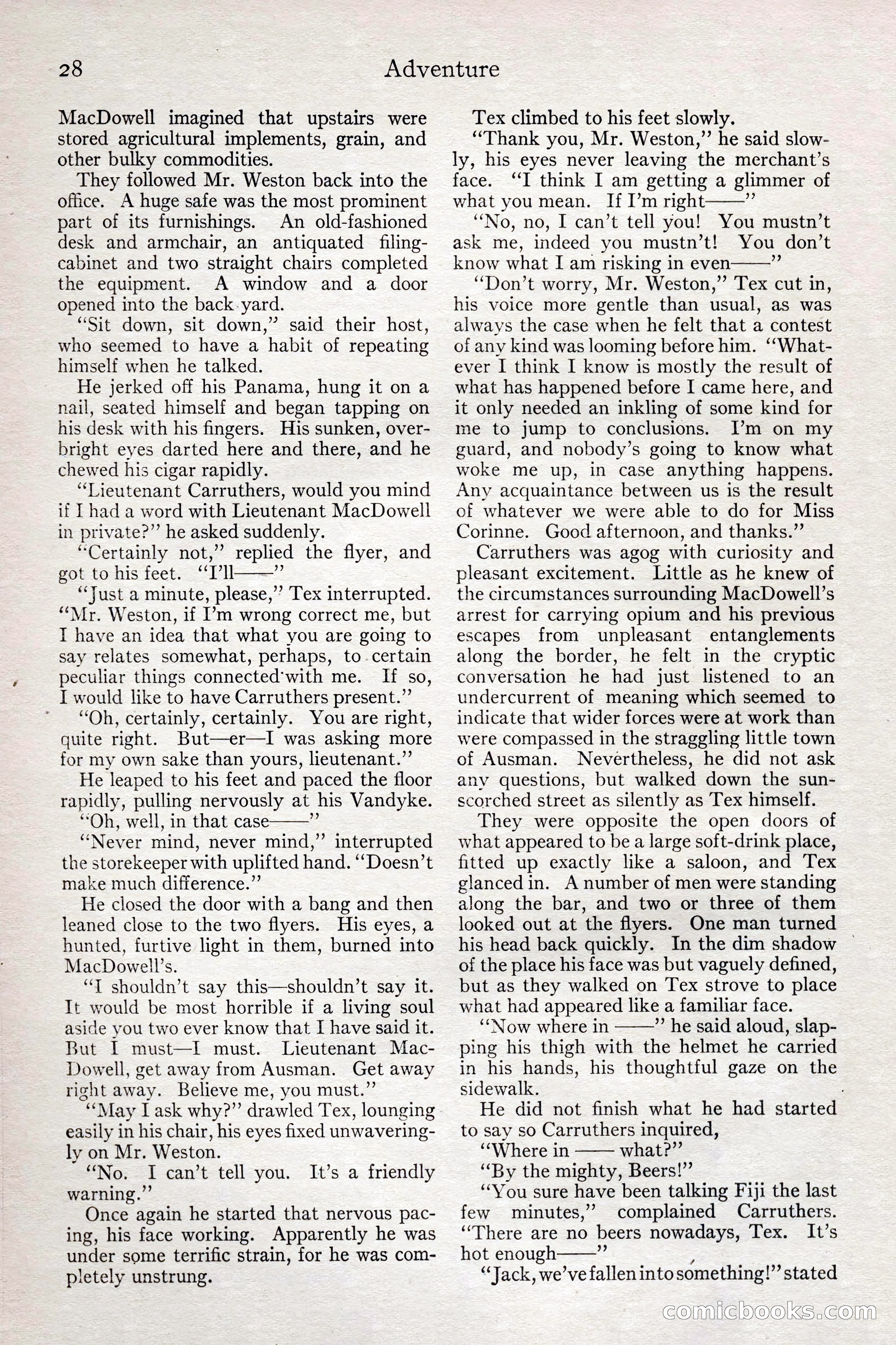 Adventure Magazine, February 28, 1922 — page 38 of 204
