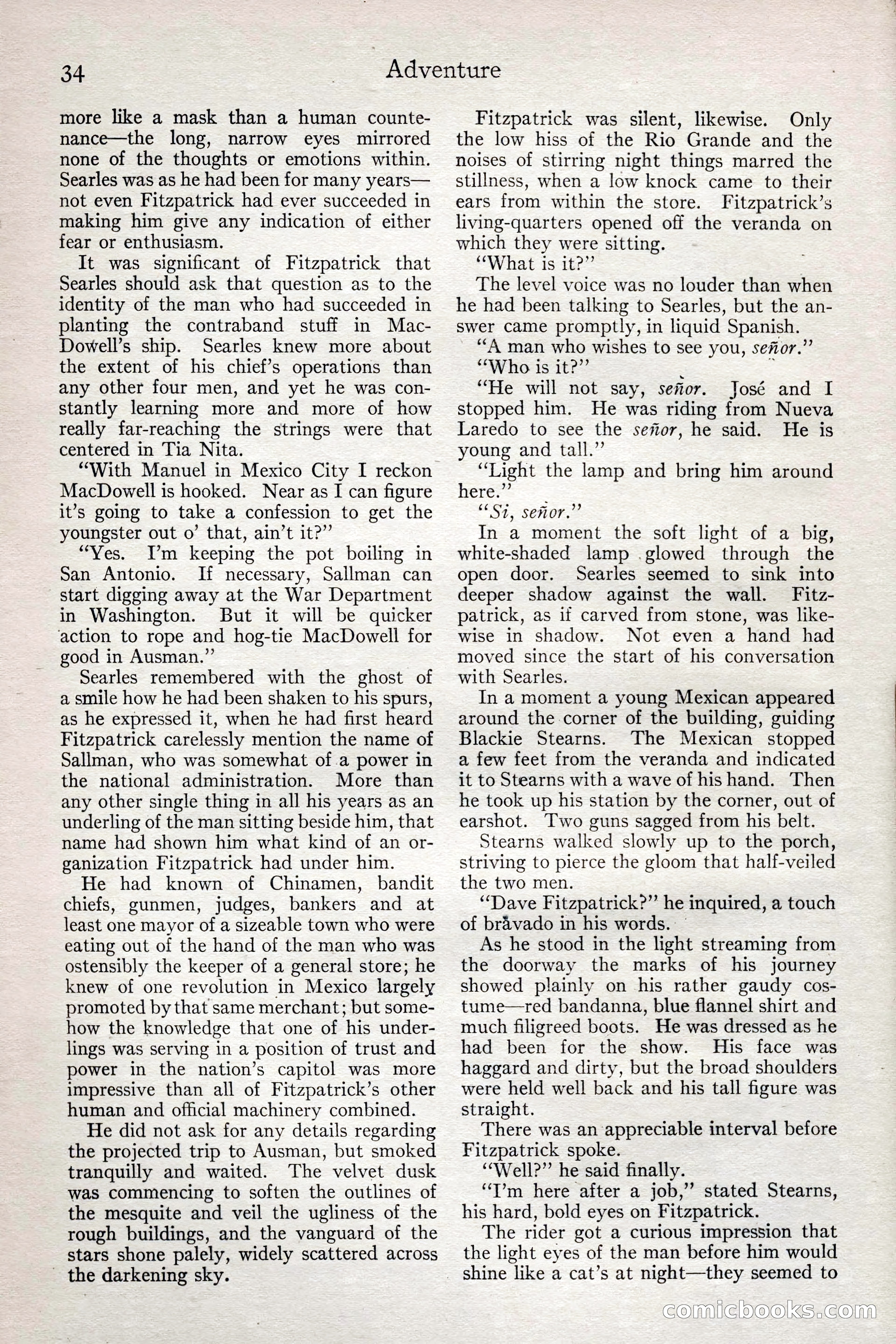 Adventure Magazine, February 28, 1922 — page 44 of 204
