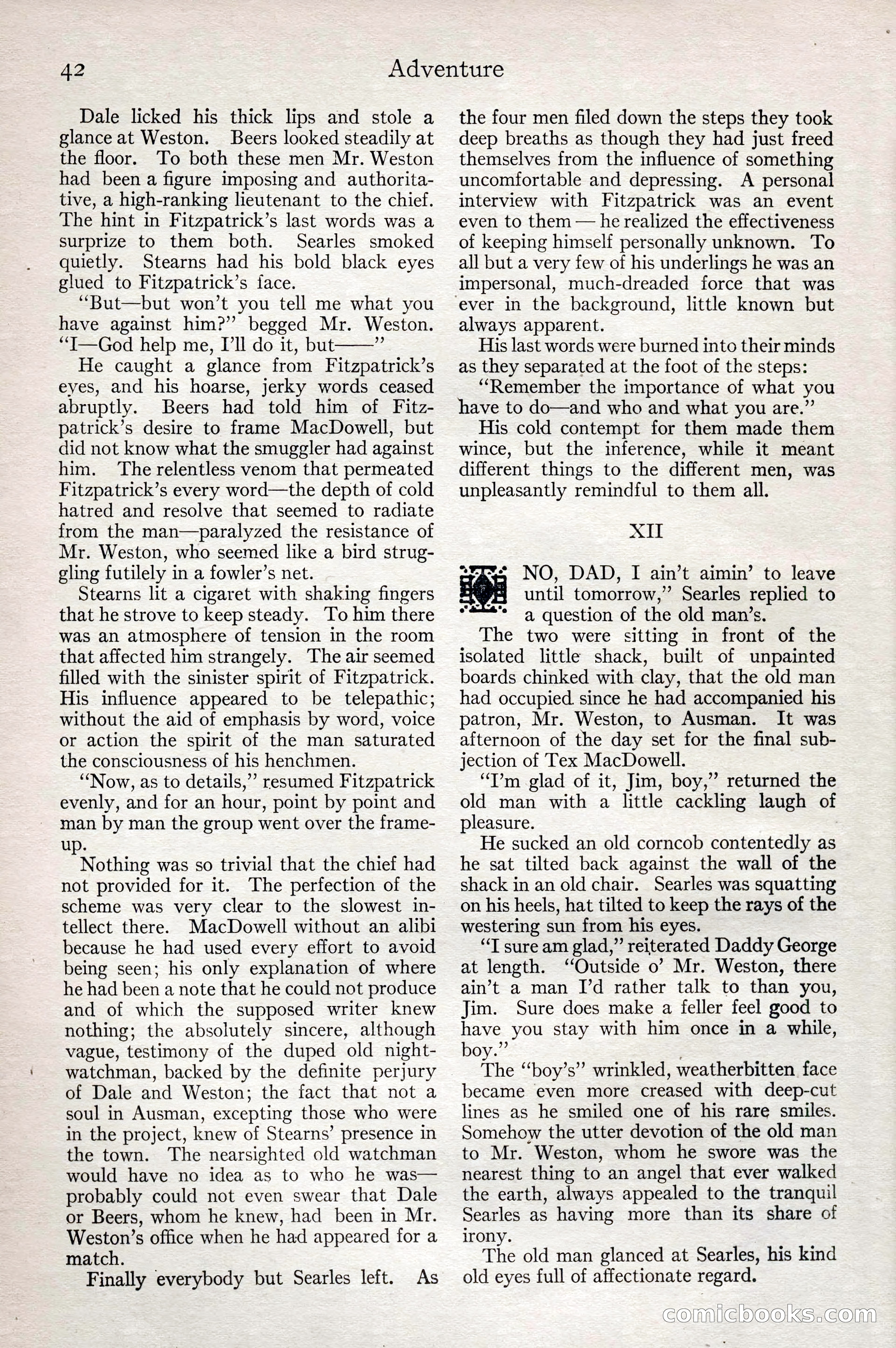 Adventure Magazine, February 28, 1922 — page 52 of 204